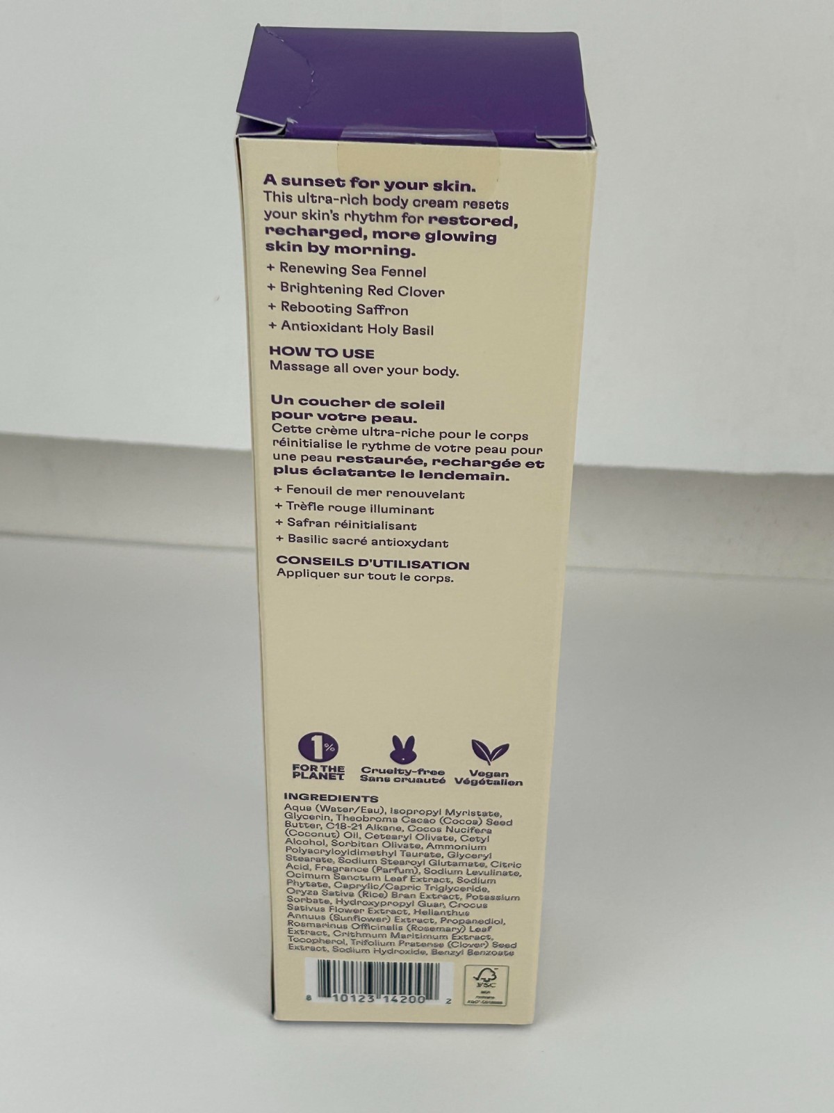 WILD ELEMENTS RE:SET Restorative Overnight Body Cream 5 fl. oz. NEW Sealed Box