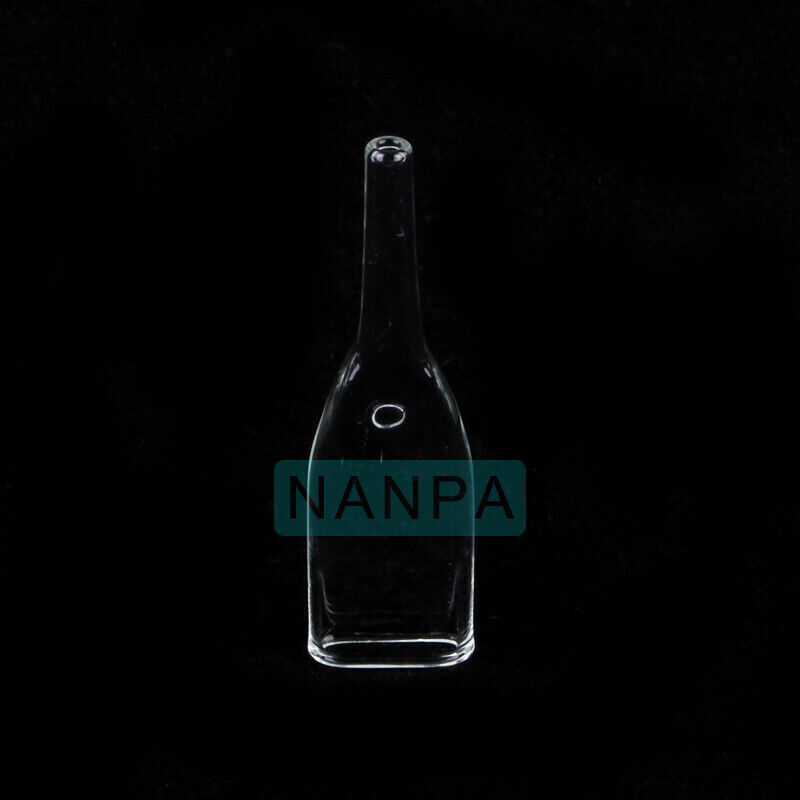 5 Pieces Flat Ventouse Glass Tube Replacement For Vacuum Spray Facial Equipment