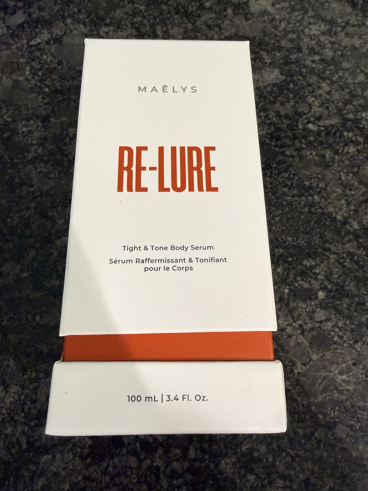 MAELYS RE-LURE TIGHT & TONE BODY SERUM 3.4 OZ BOXED