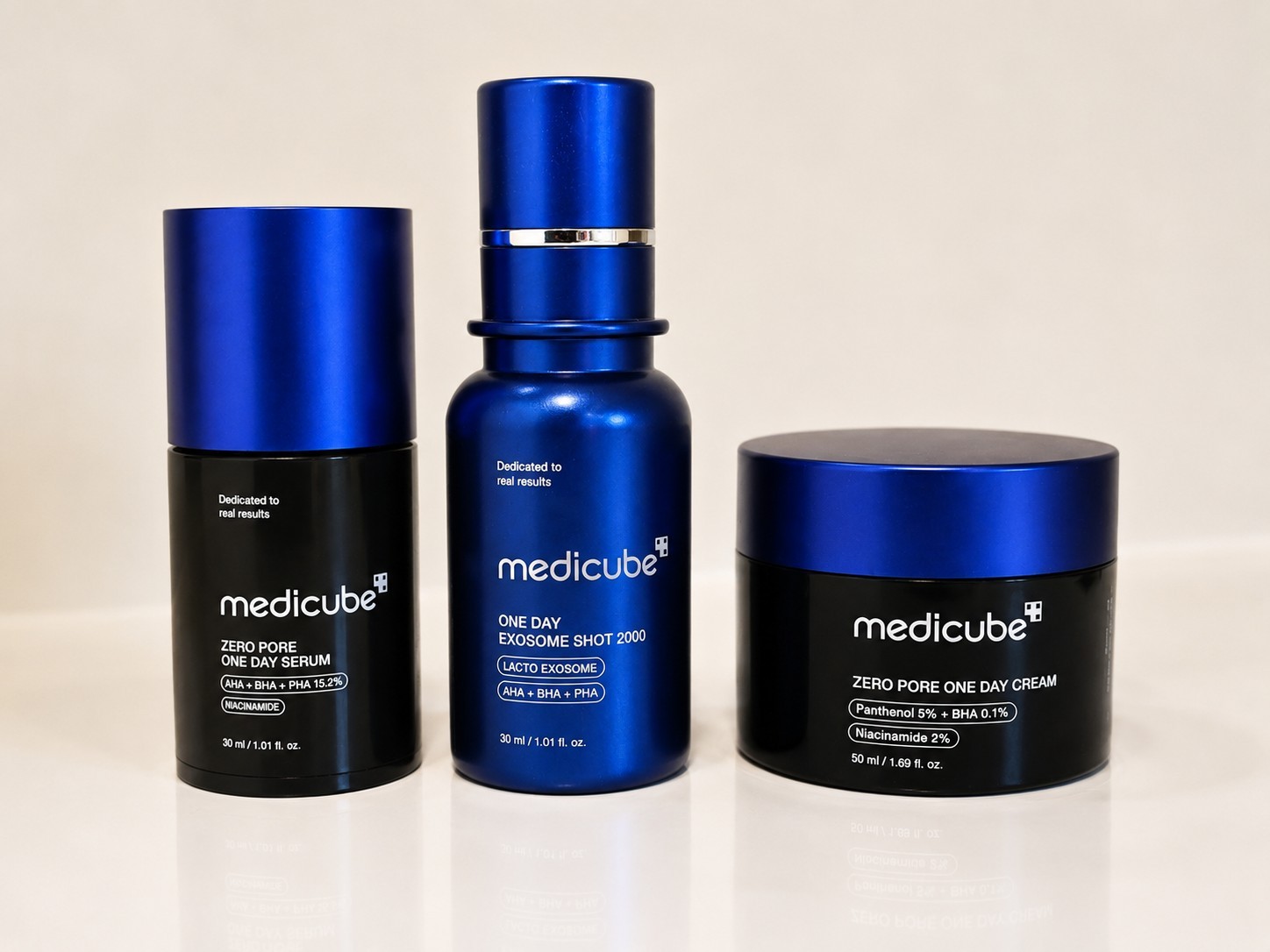 Medicube Zero Pore One Day Set Exosome Shot 2000, Serum & Cream Used Once