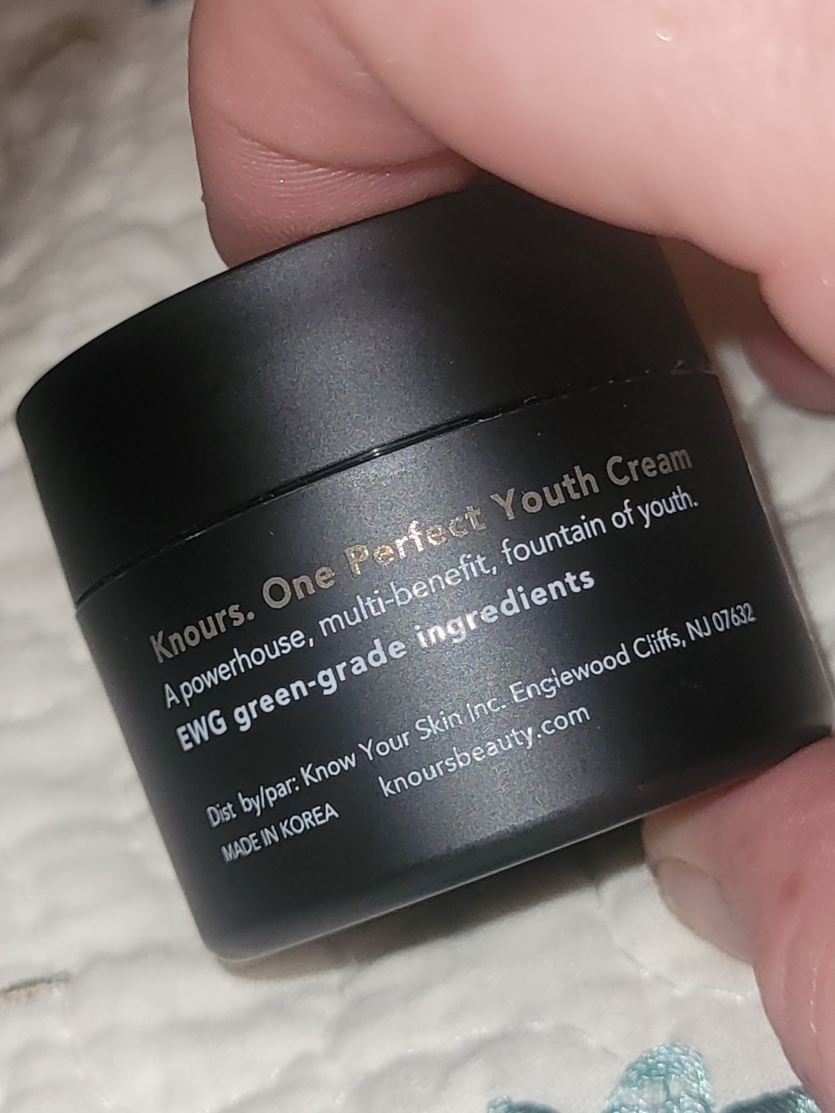 Knours One Perfect Youth Cream Travel Size 0.51oz 15ml Korean Skincare New