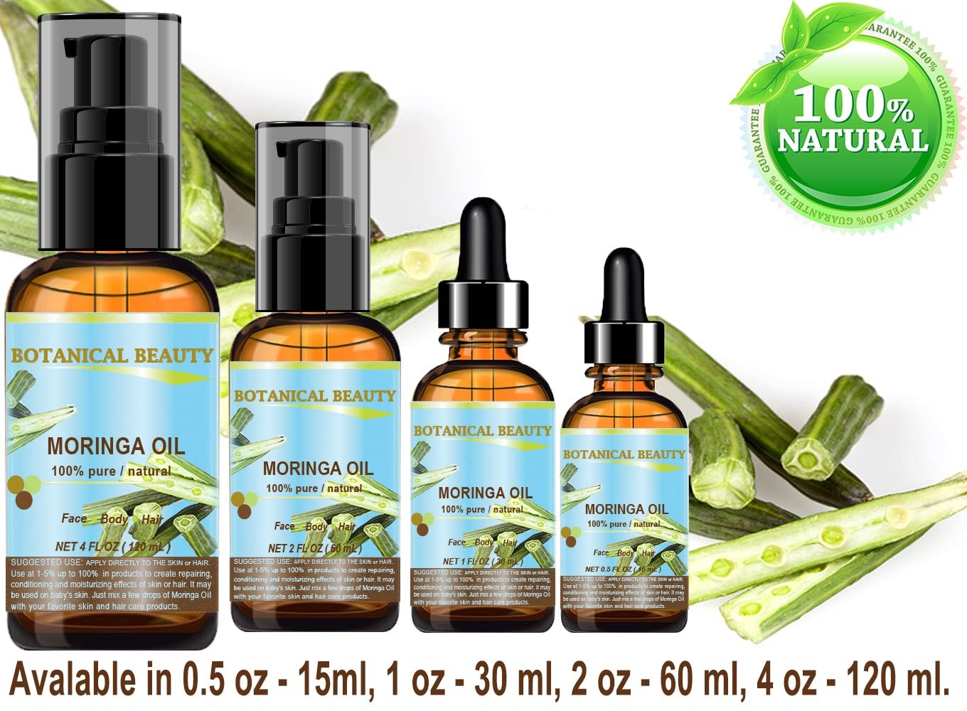 Aceite De Moringa Organico Para Arrugas La Cara Organico Prensado En Frio Puro