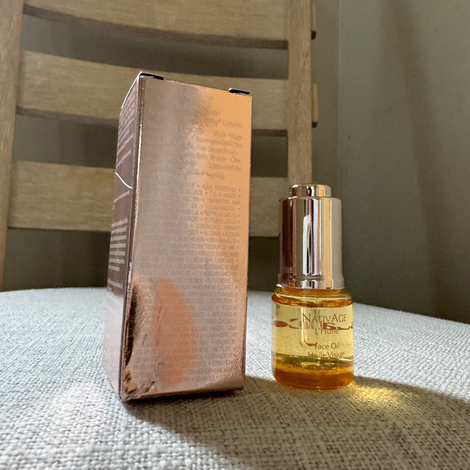 NIB New LA COLLINE NativAge L’HUILE Face Oil 0.2 fl oz Made In SWITZERLAND