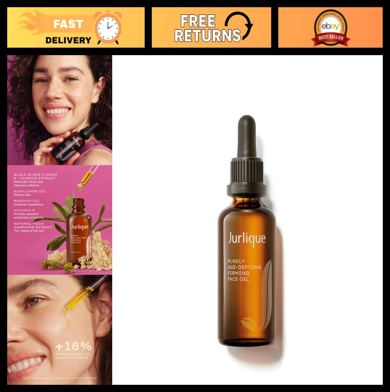 Age-Defying Firming Face Oil 1.69 Fl Oz – Anti-Aging Skincare for All Skin Types