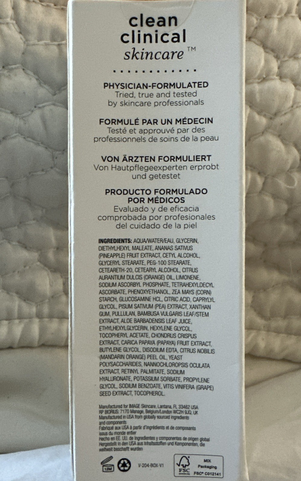 Vital C Hydrating Enzyme Masque by Image for Unisex – 2 oz Mask- Read Details 🌼