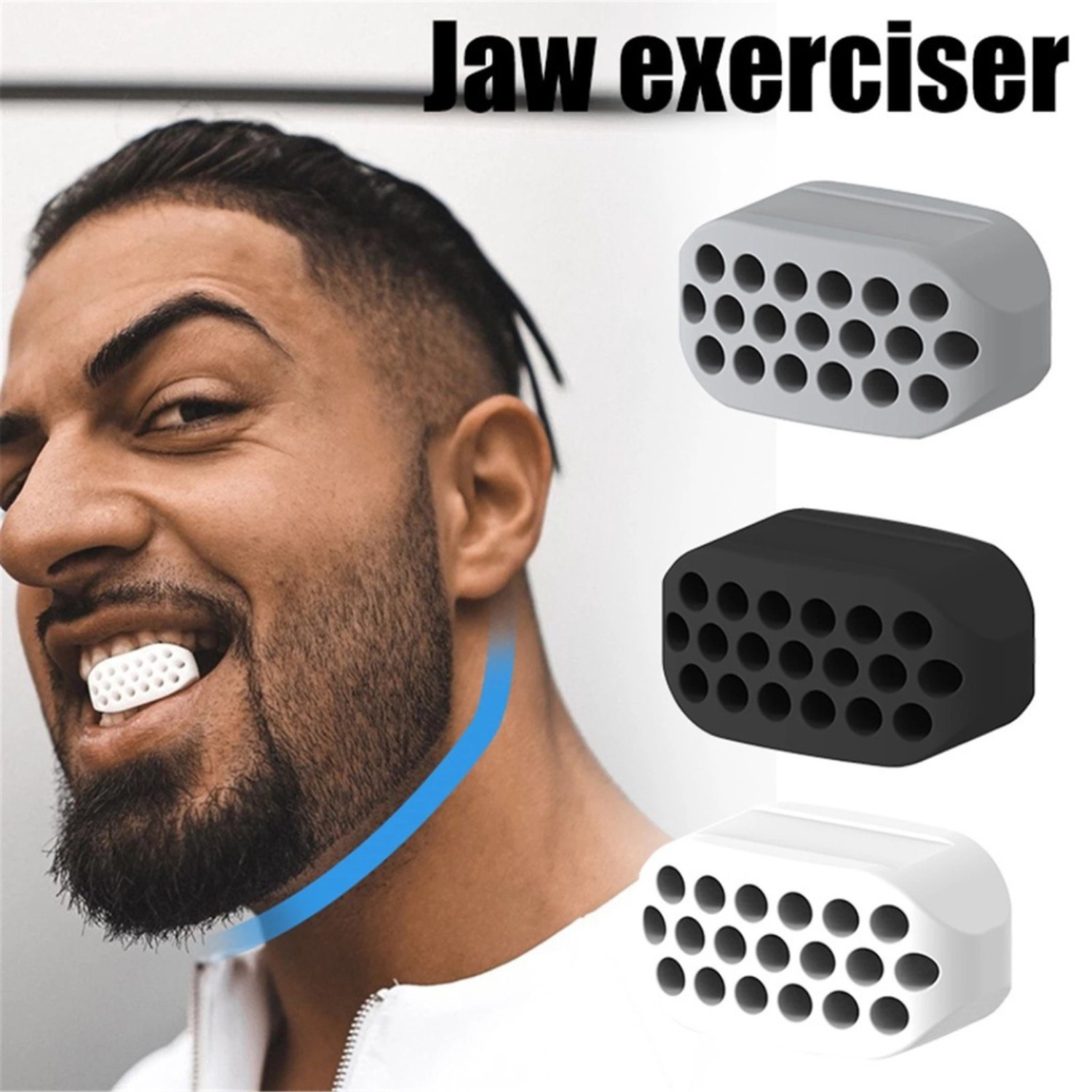 6PCS Jawline Exerciser Ball BPA-Free Silicone Jaw Facial Toner Neck Slim Unisex