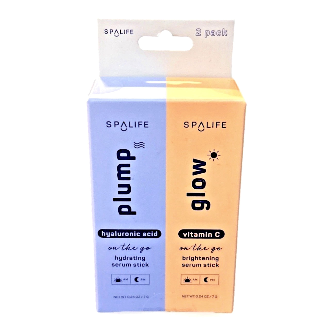 SpaLife Plump&Glow On The Go Hyaluronic Acid & Vitamin C Serum Sticks (0.24 oz)