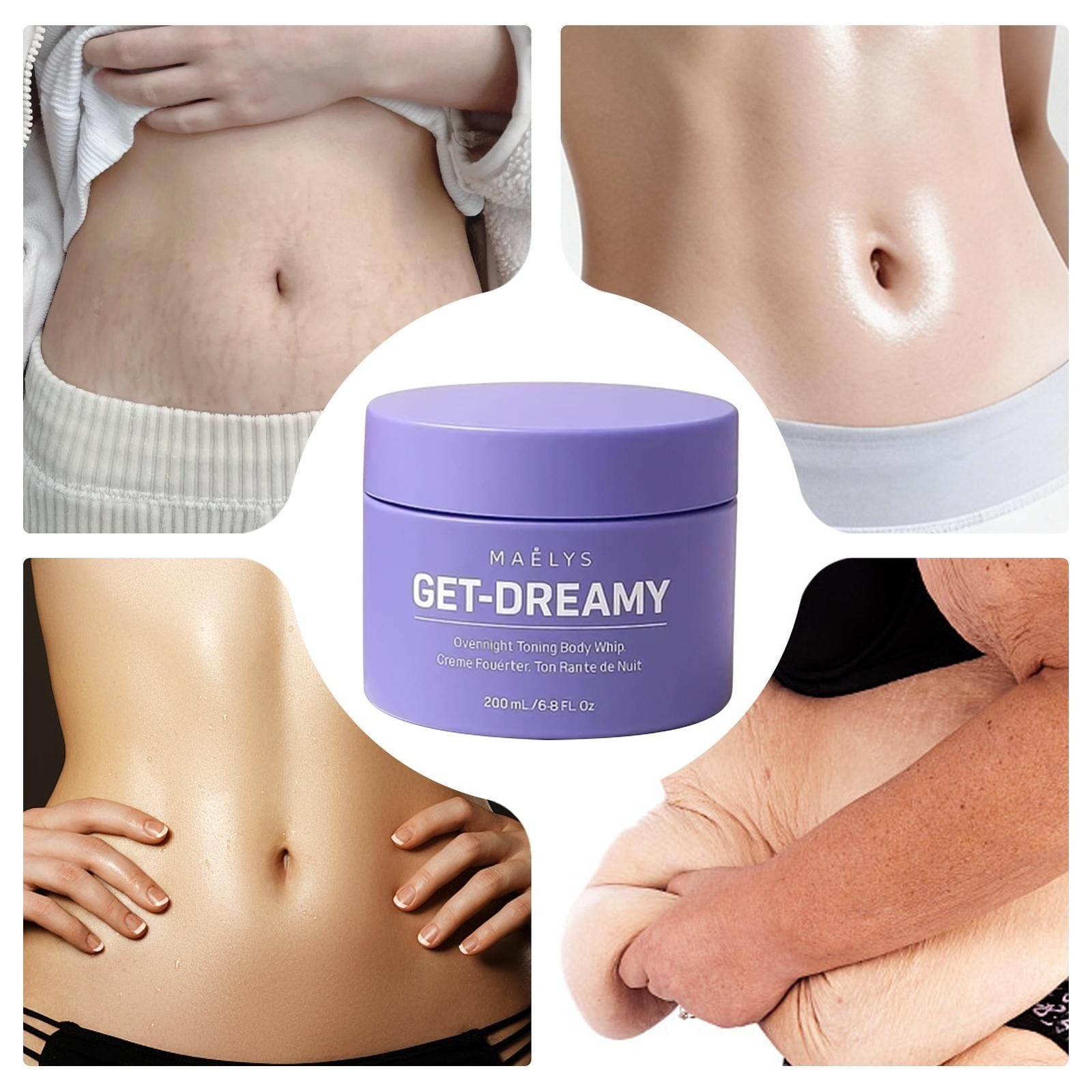 Maelys Get-Dreamy Overnight Toning Body Whip – 6.8 fl oz/200 ml