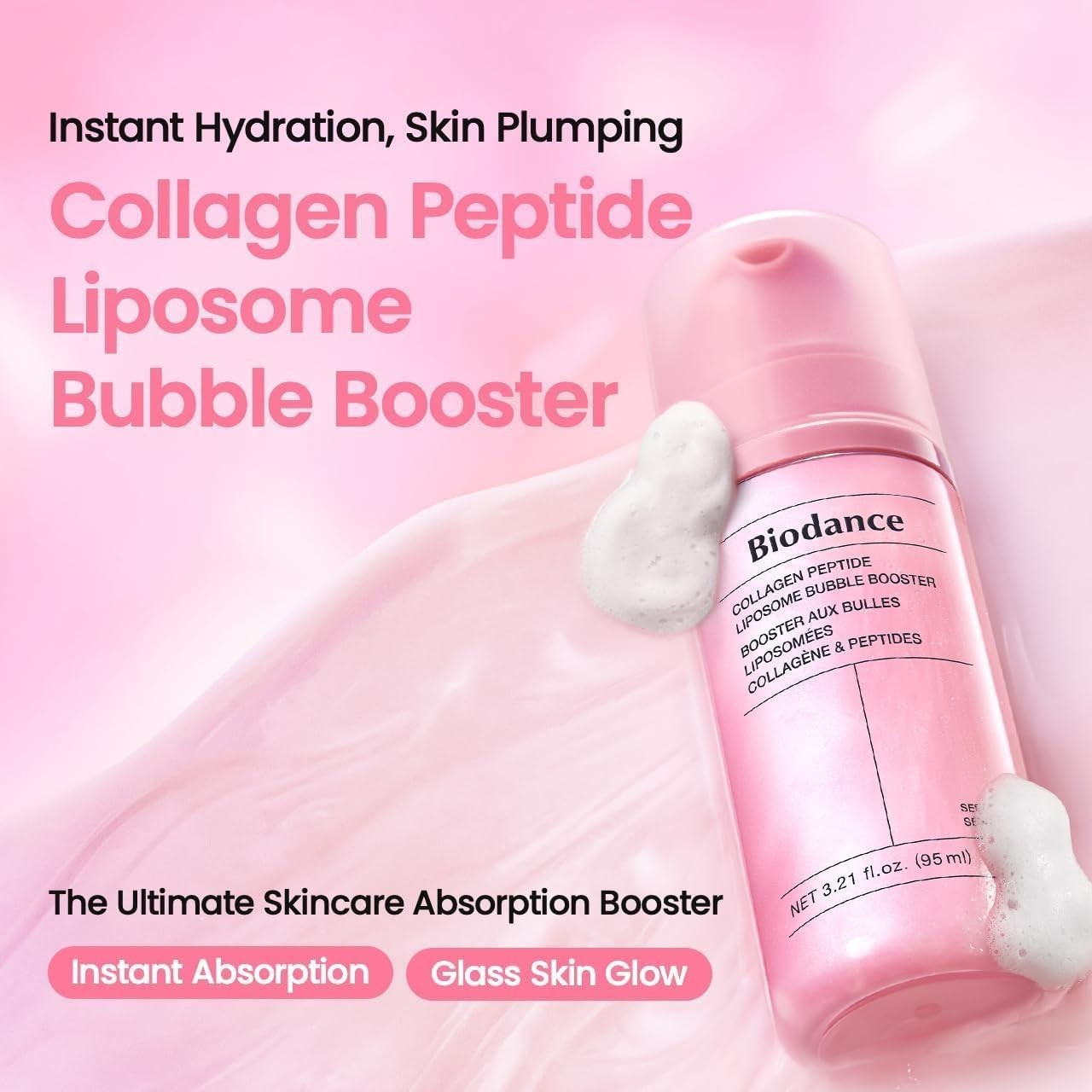 Collagen Peptide Lipsome Bubble Booster Micro-Bubble Foam Essence