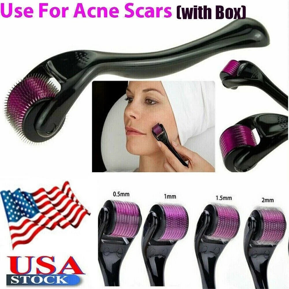 Beard Derma Roller For Hair Loss Beard Growth 0.50MM Titanium Derma Roller micro