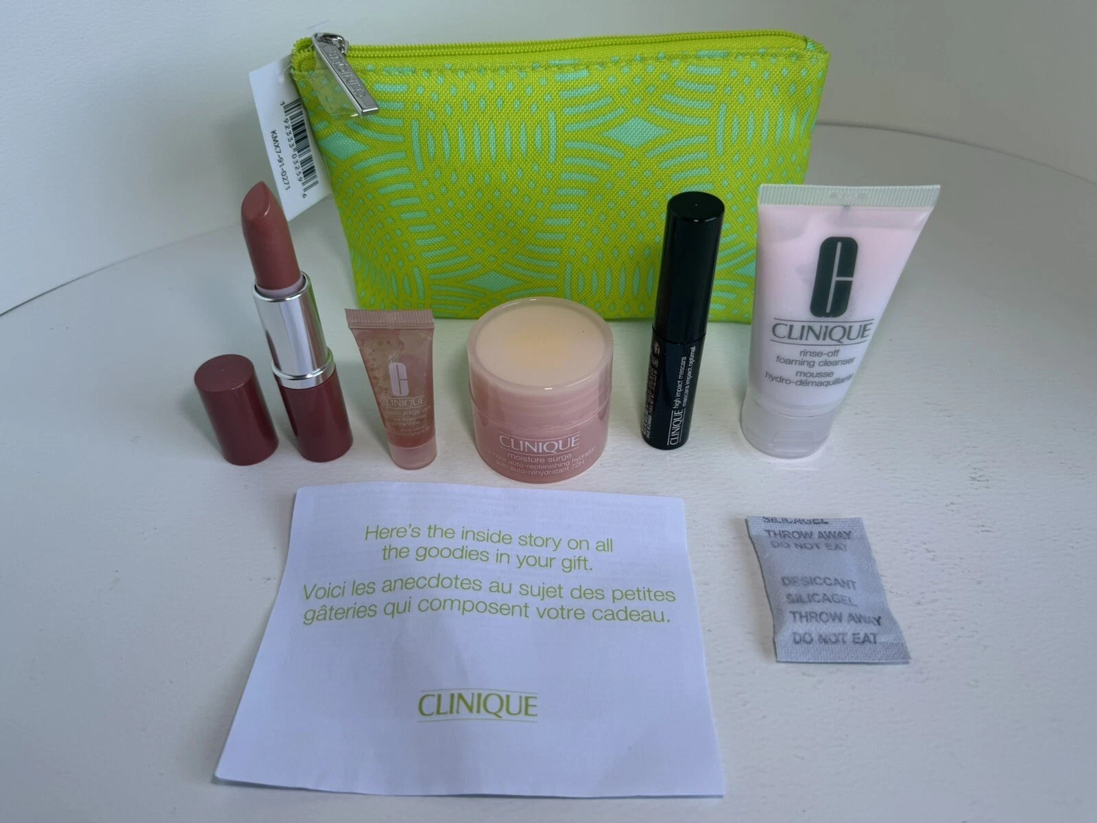Clinique Skincare Makeup Travel Gift Set with bag NEW
