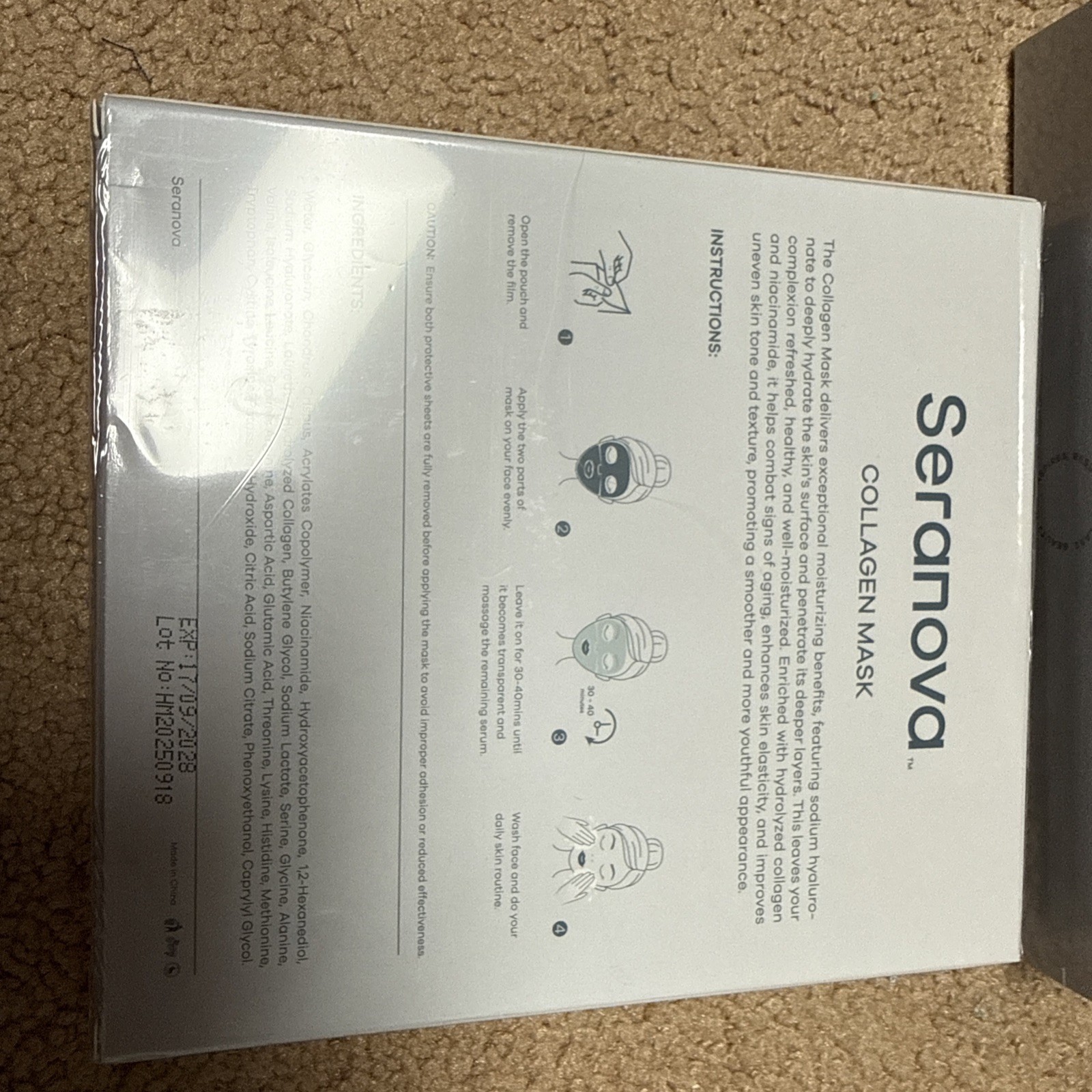 Seranova – Micro Needle for Skin w/collagen/hyaluronic- 3 Month Supply- BB 2028