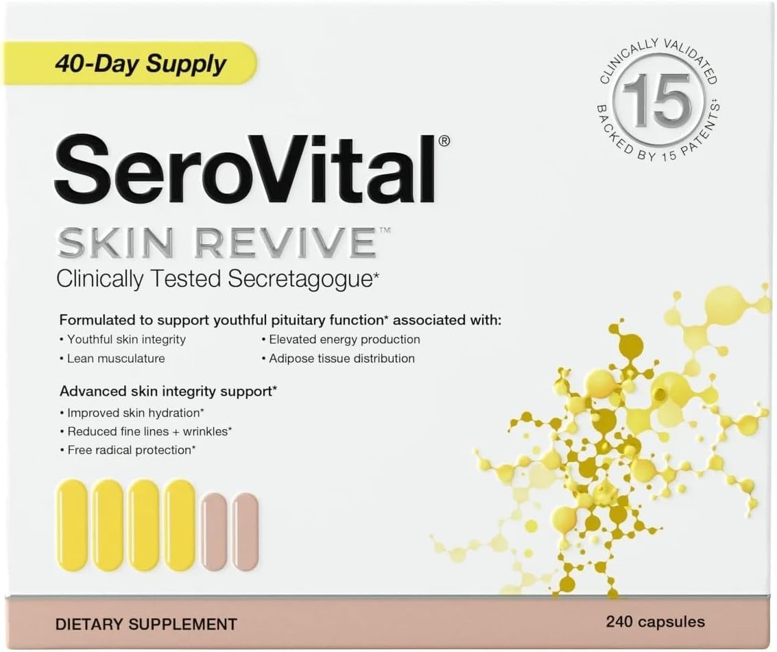 Serovital Skin Revive – Anti-Aging Supplement for Women 240 Capsules – 40-Day