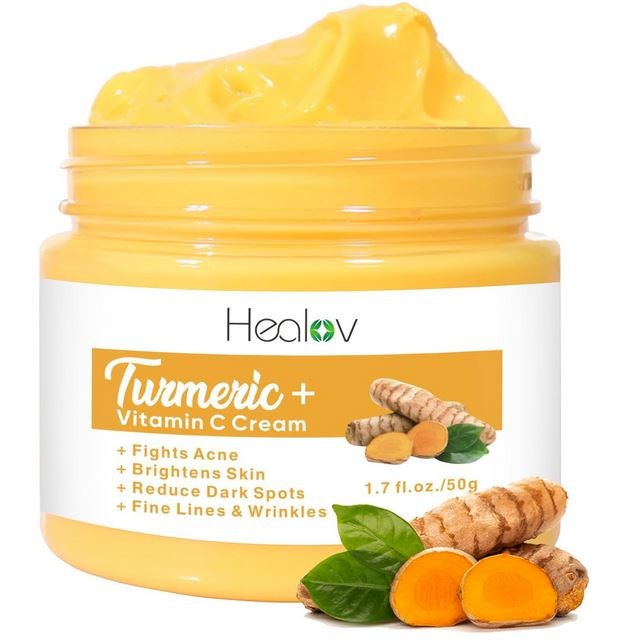Turmeric Face Cream for Face & Body – All Natural Turmeric Skin Brightening Loti