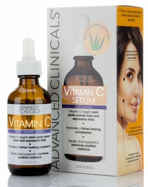 Advanced Clinicals Anti-Aging Vitamin C Serum – 1.75oz Size