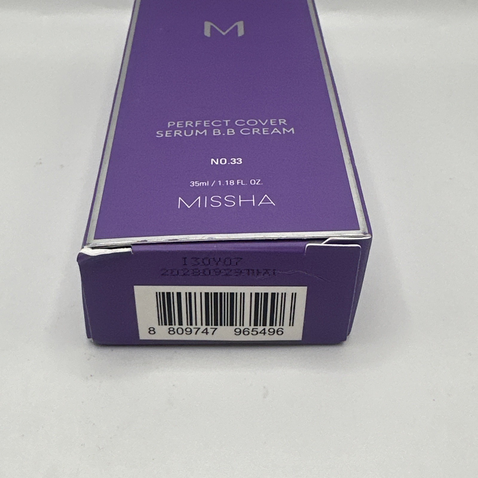 MISSHA M Perfect Cover Serum BB Cream #33 Tan – 1.18 fl. oz. EXP 09/2028 FLAWS