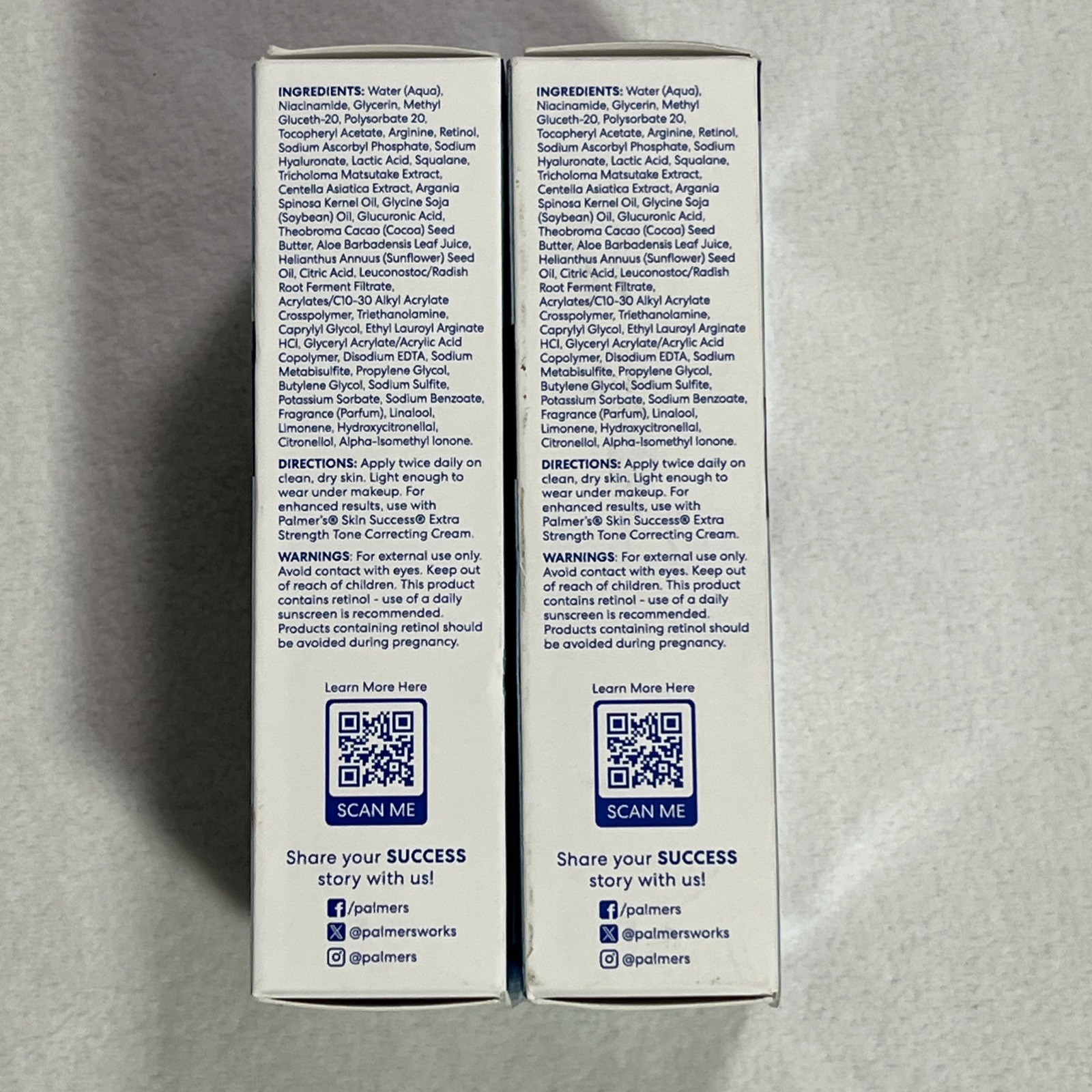 2PK Palmers Skin Success Anti-Dark Spot ~ 10% Niacinamide + Amino ~ 1 FL OZ Each