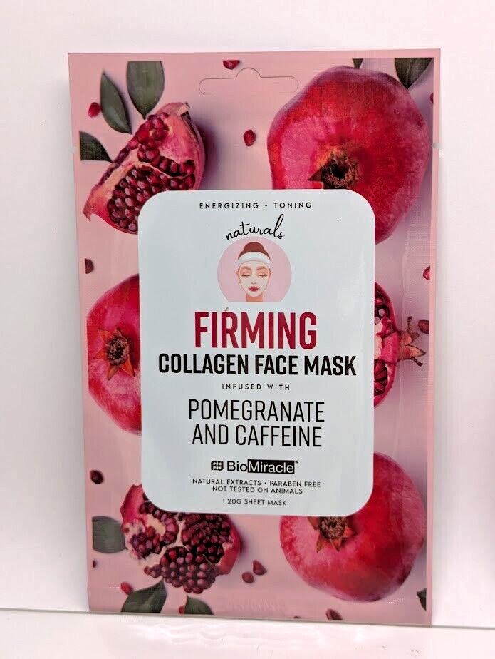 10ct BioMiracle Korean Skin Firming Hydrating Collagen Face Mask Reduce Wrinkle