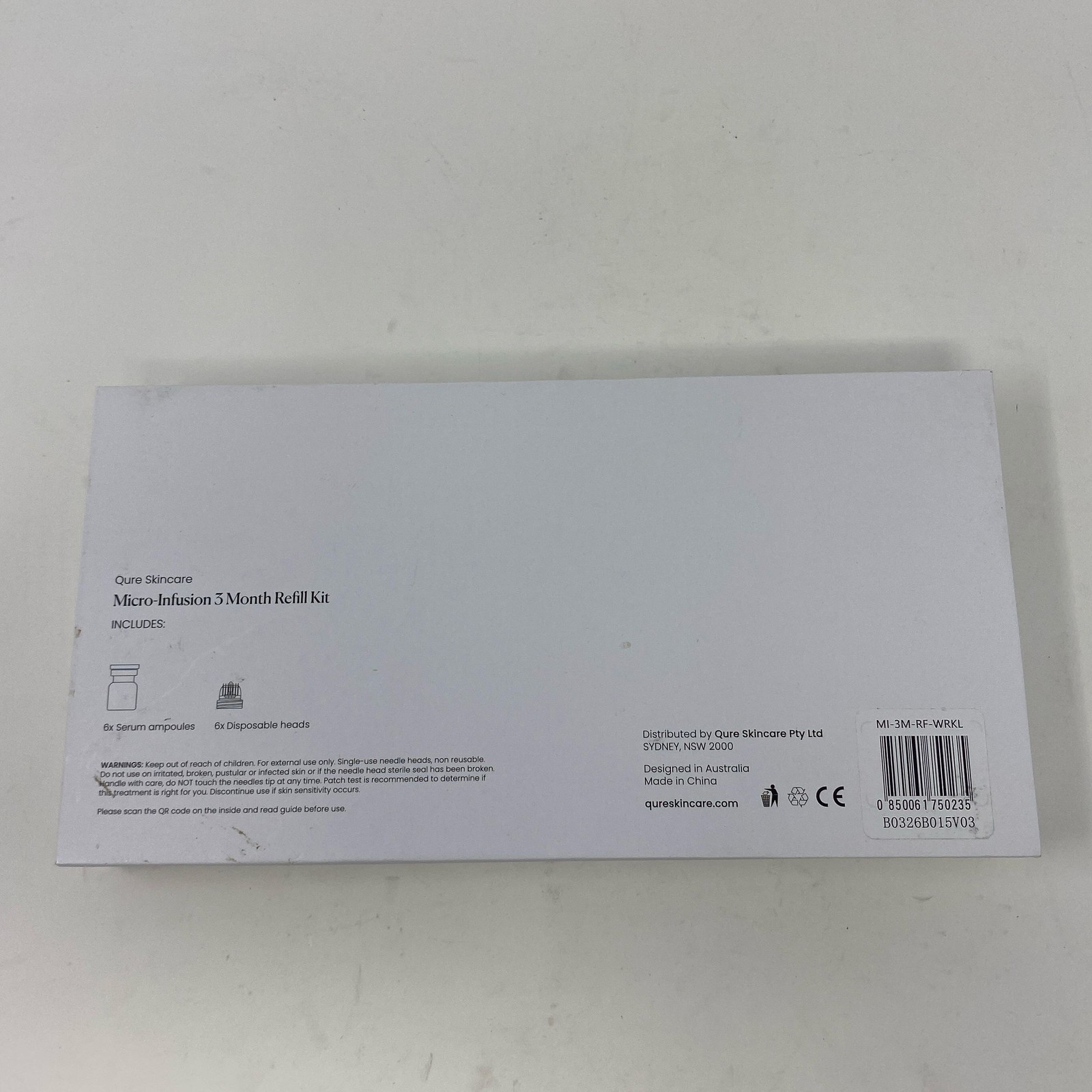 Qure Micro-Infusion 3-Month Refill (Wrinkles) 6 Serums + 6 Heads