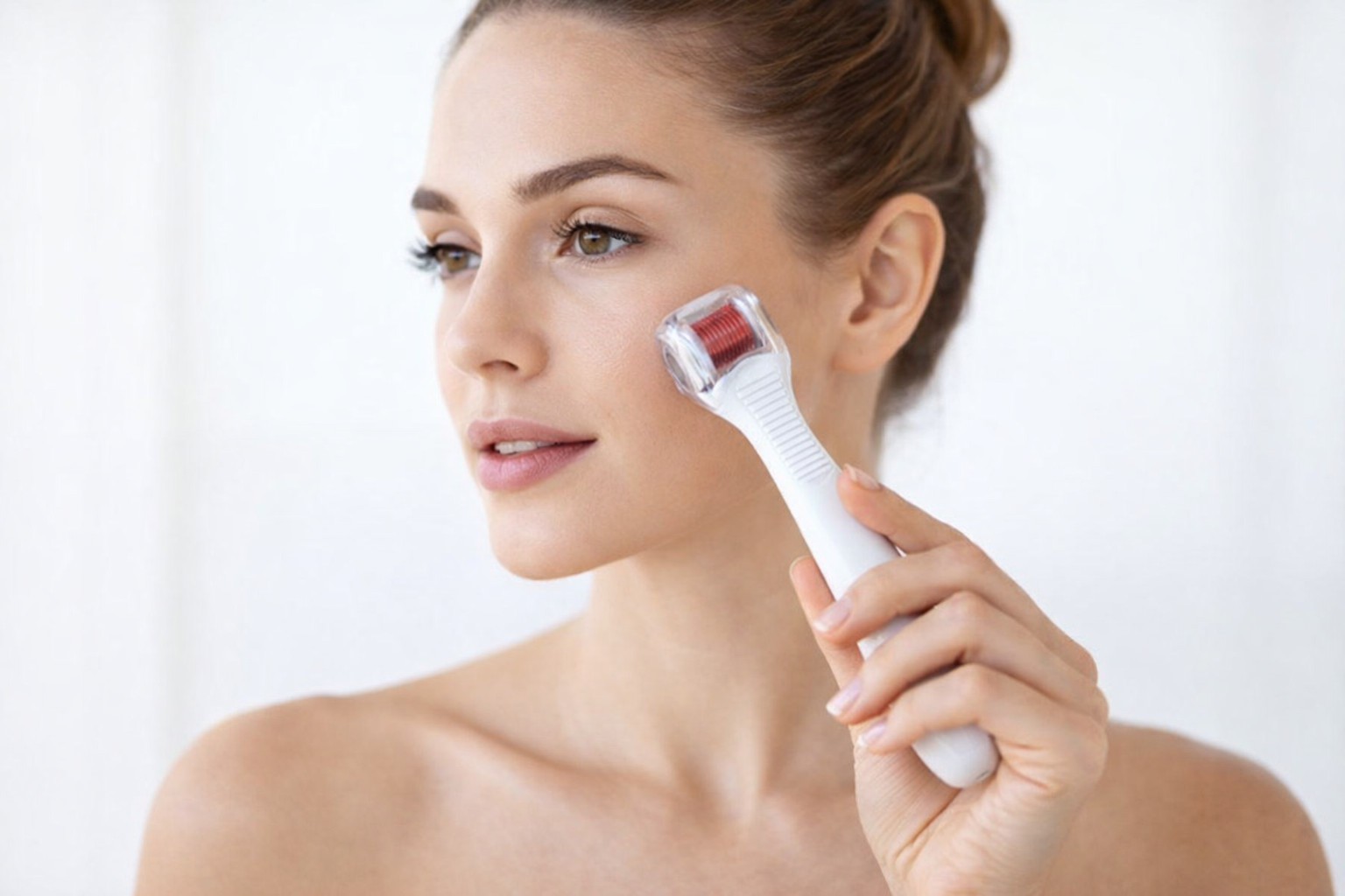 LED-LED Derma Roller Micro Needle- RED Light Size .50 – Speeds Up Healing-633nm