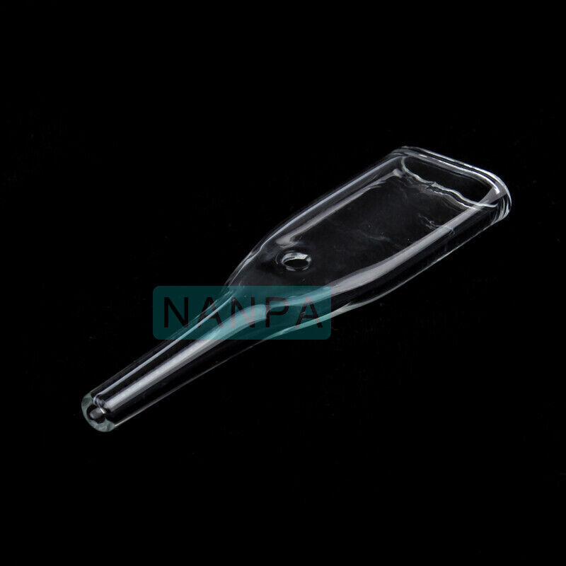 5 Pieces Flat Ventouse Glass Tube Replacement For Vacuum Spray Facial Equipment