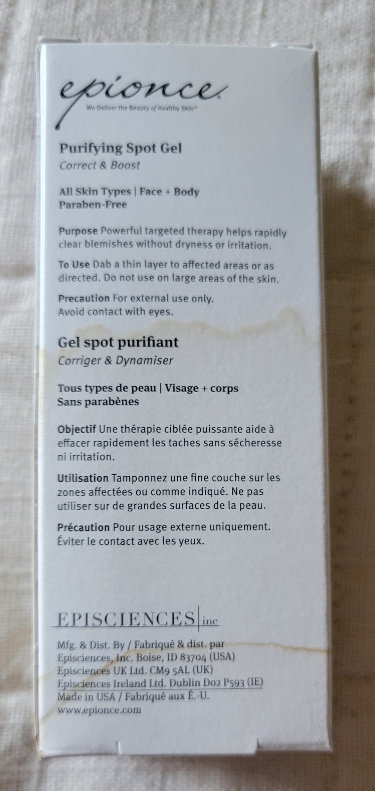 Epionce Purifying Spot Gel 10ml 0.34oz