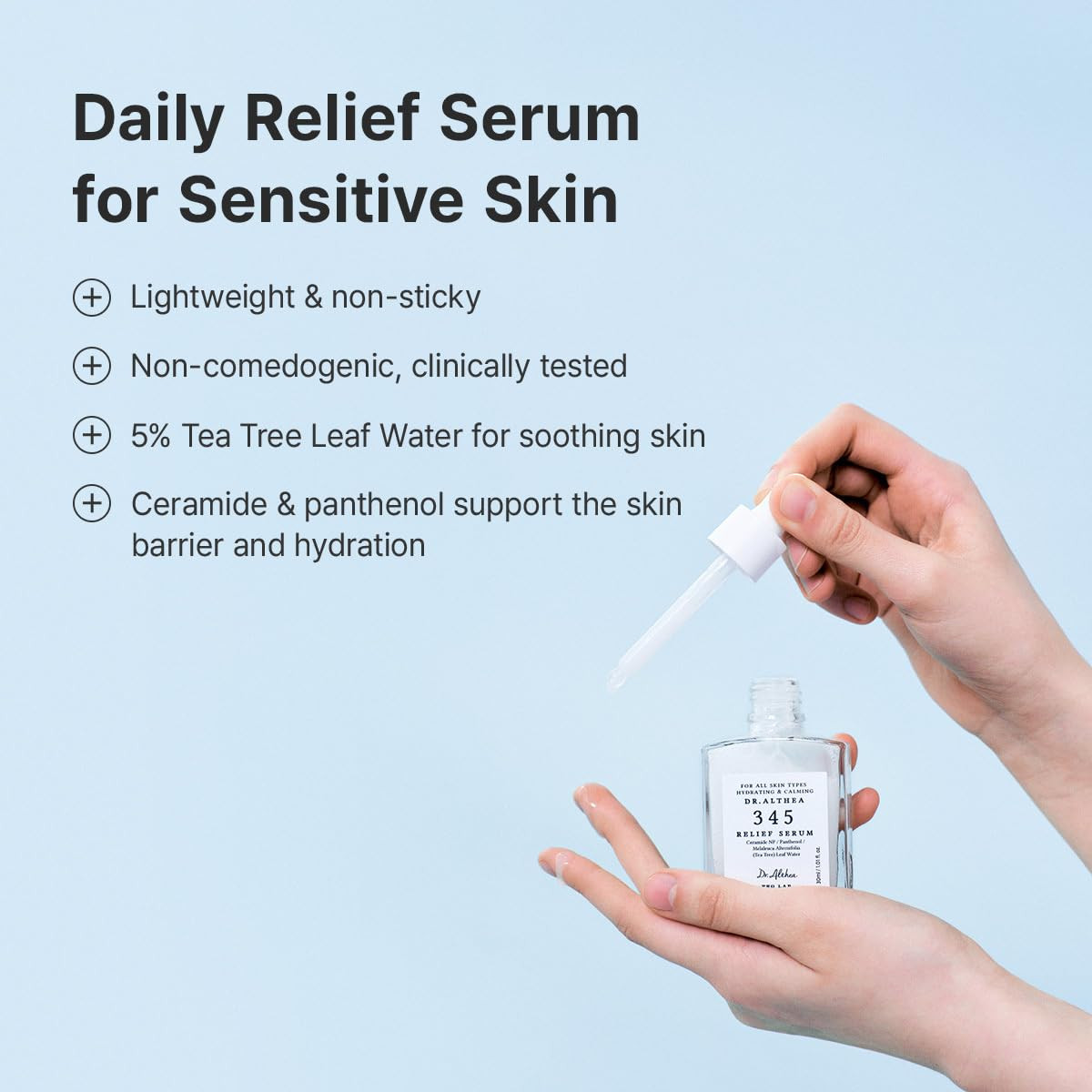 345 Relief Serum | Daily Hydrating Face Serum for Dry, Irritated Skin | Soothing