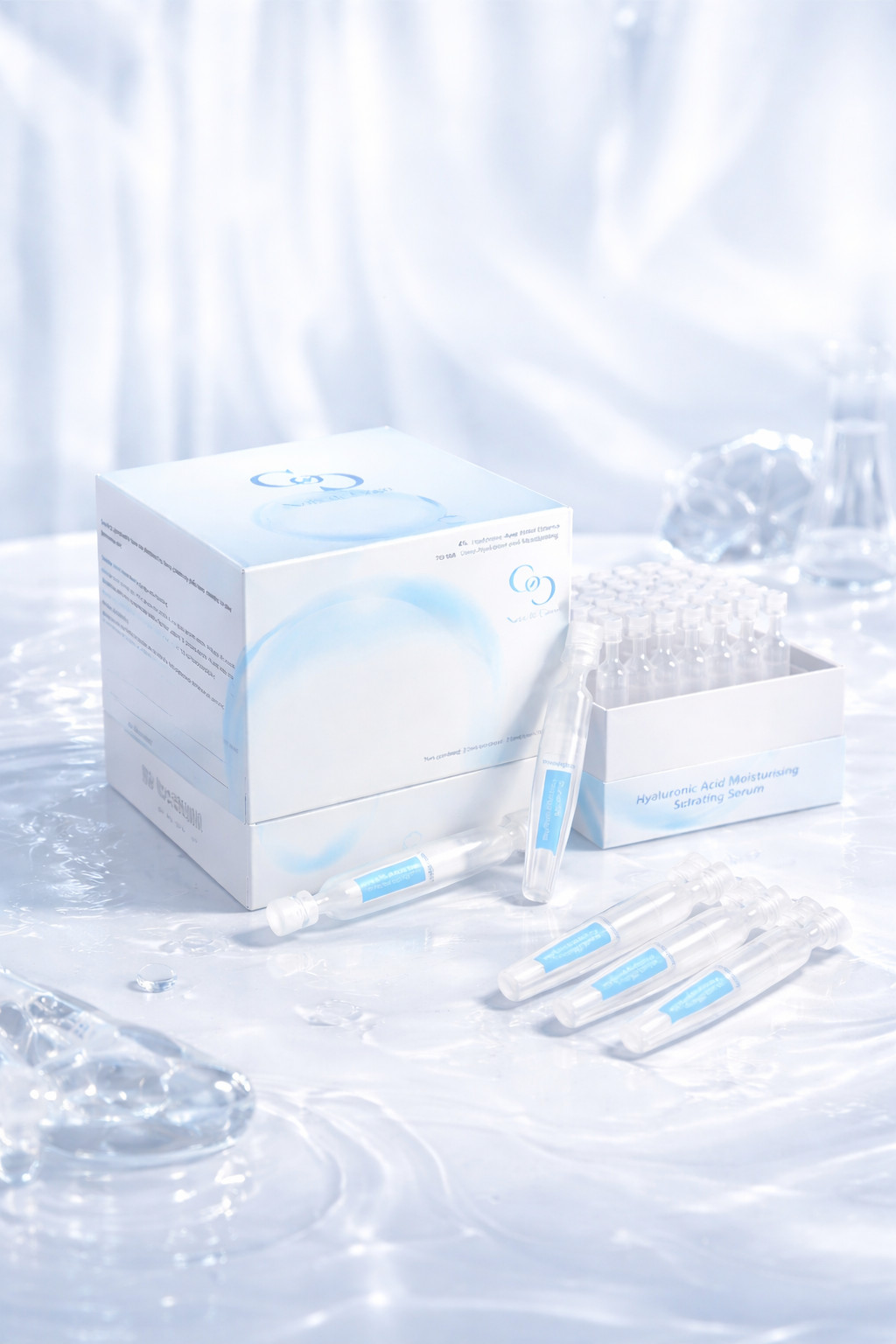 Noix De Coco 5% Hyaluronic Acid Serum, Ultra-Hydrating Vials (30PCS)