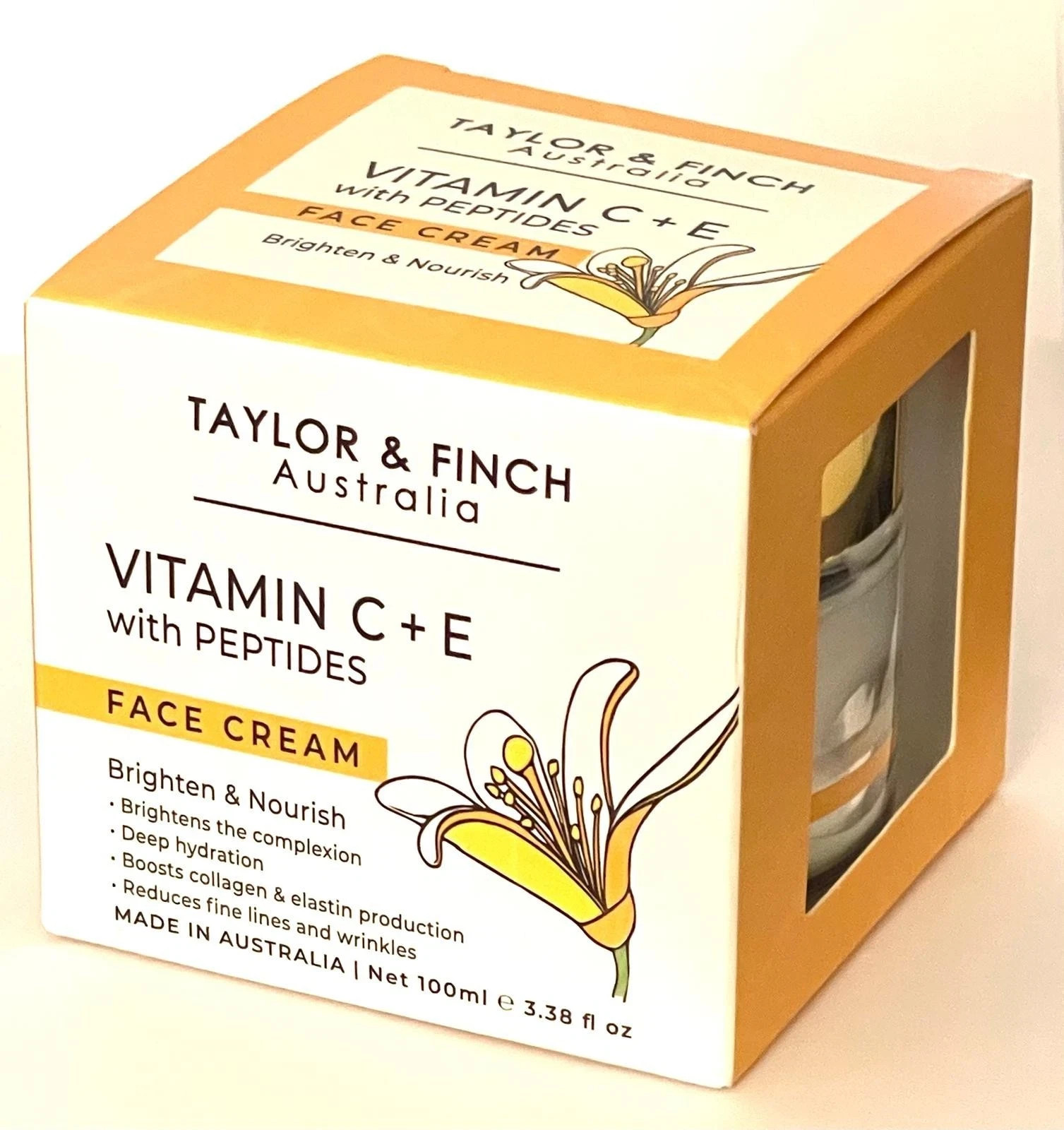Taylor & Finch Vitamin C+ E with Peptides Face Cream Brighten & Nourish