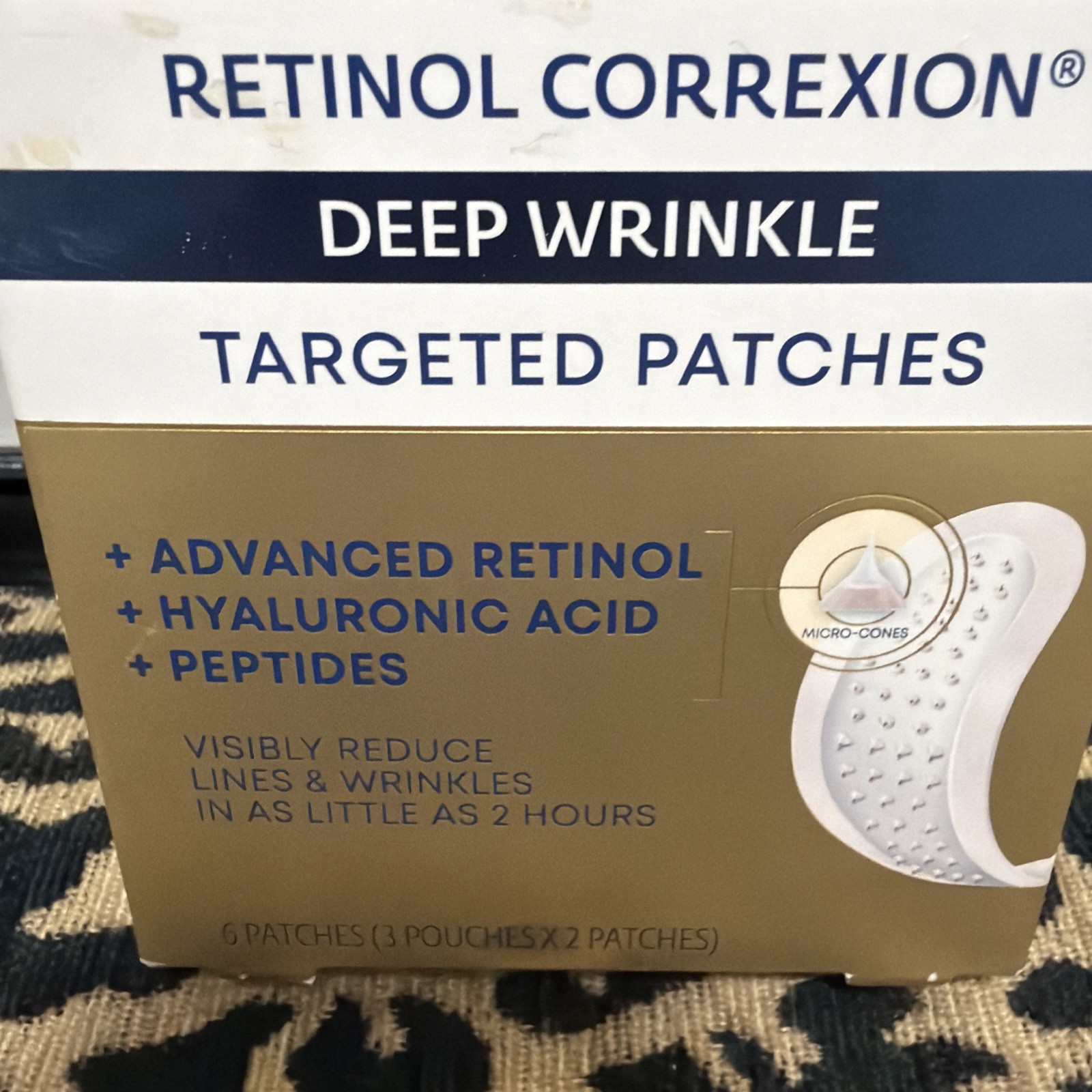 RoC Deep Wrinkle Patch Retinol Correxion 6 Targeted Patches New in Box