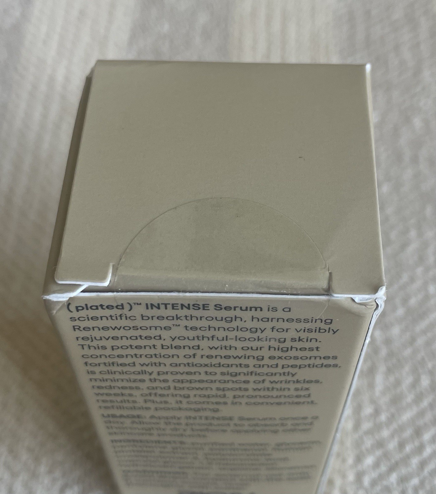 Plated Skin Science Intense Serum 15 mL 0.5 fl oz Sealed Box Fresh Authentic