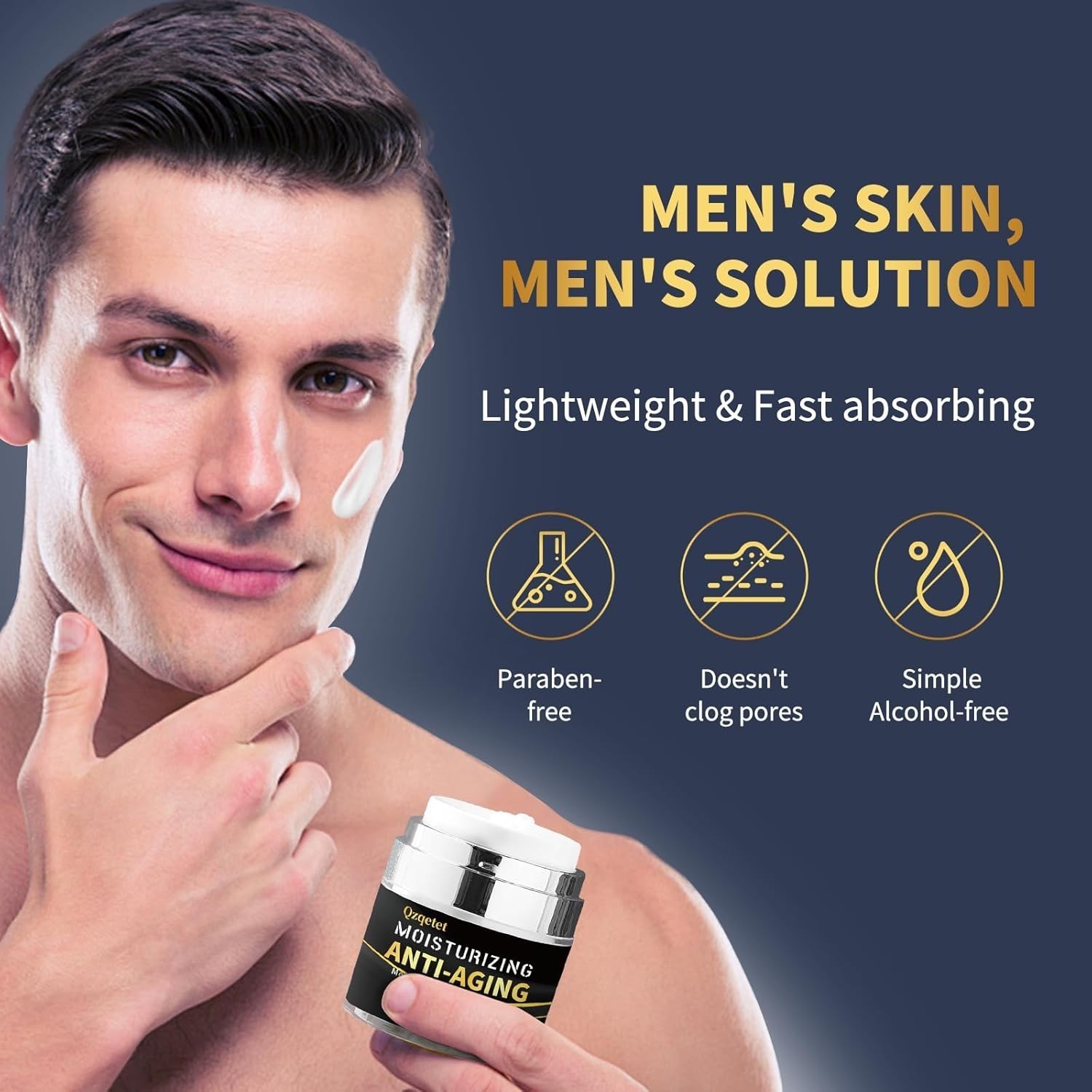 Crema Hidratante Colageno Antiarrugas Reafirma Cara Hombre Anti-Aging Face Cream