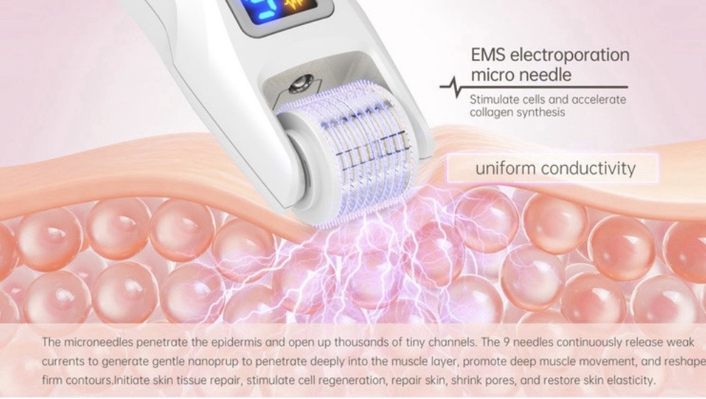 New Bioroller G5 Derma Roller Microneedle Roller 0.25mm Skin Care Acne And More