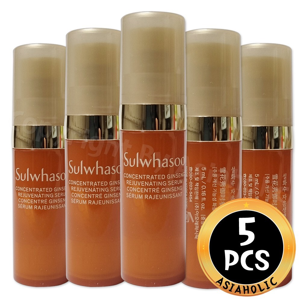 Sulwhasoo Concentrated Ginseng Renewing Serum EX 5ml (1pcs ~ 20pcs) Newest Ver