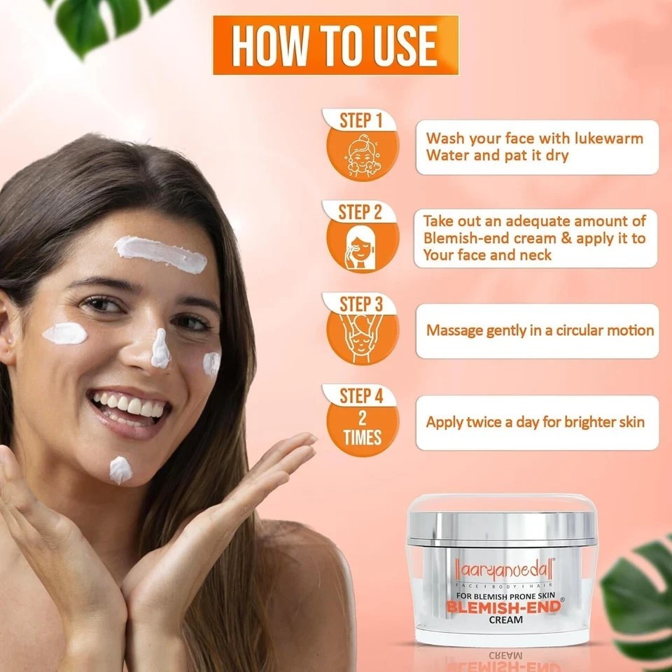 Aryanveda Anti Blemish Face Cream 50g Pack of 2 – Anti-Ageing & Pigmentation