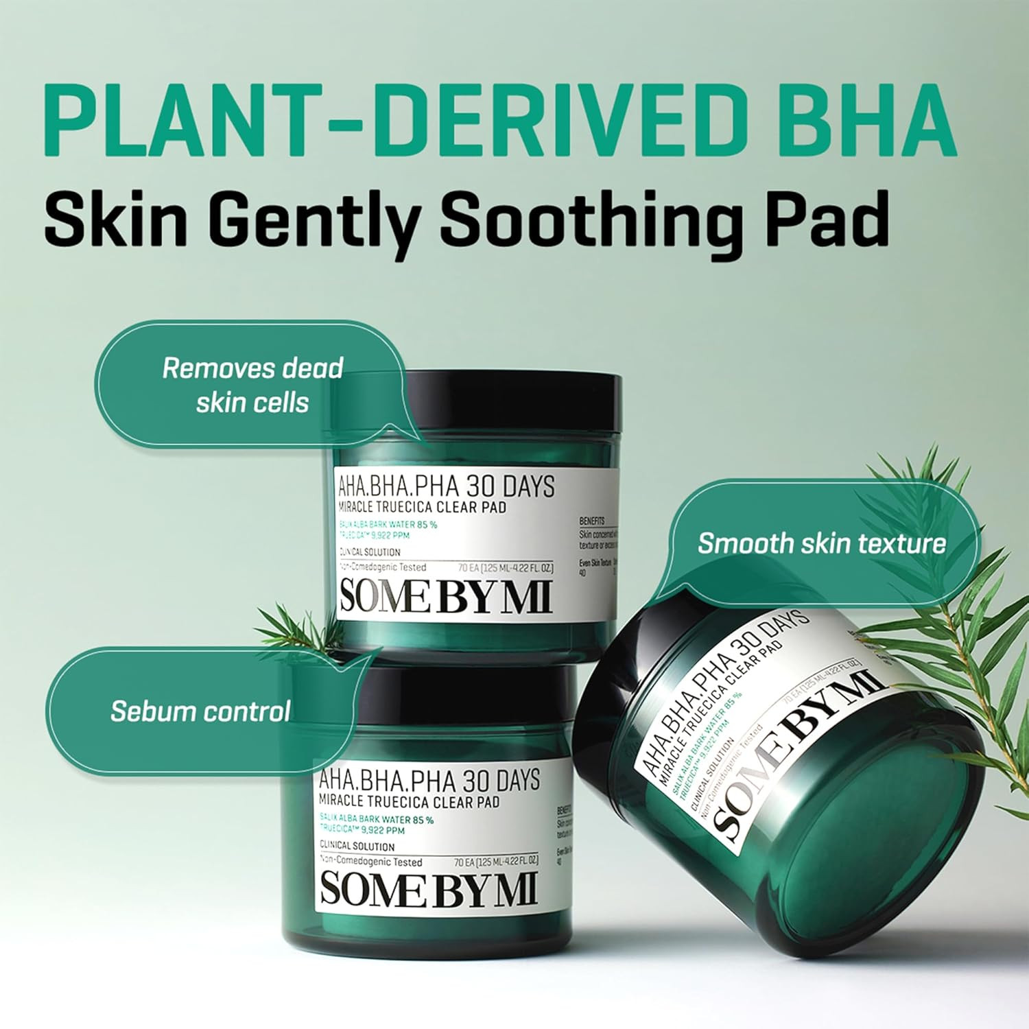 SOME BY MI AHA BHA PHA 30 Days Miracle Truecica Clear Pad – 70 Pads – Korean Exf