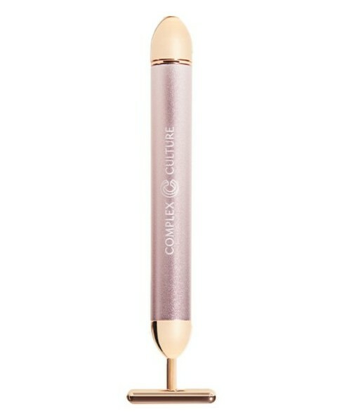 NIB COMPLEX CULTURE Sonic T-Bar Luxury Facial Massager Reduce Puffiness Tones