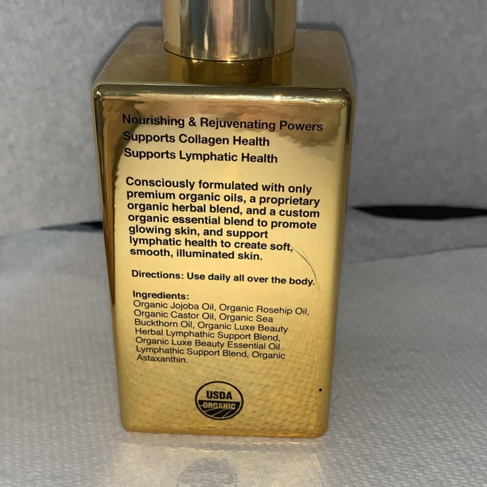 Luxe Beauty Bliss Organic Body Serum 4oz 120ml NEW