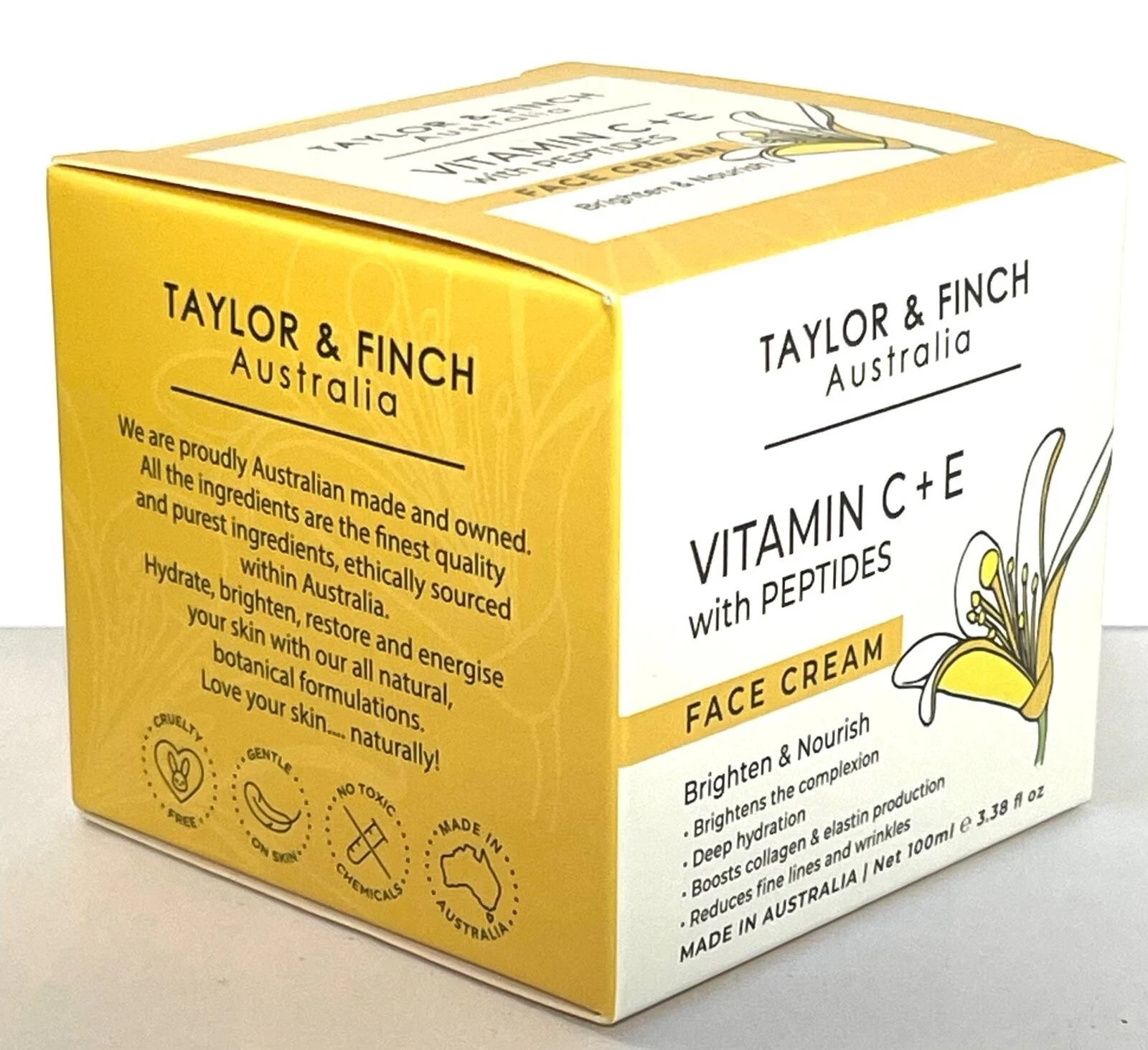 Taylor & Finch Vitamin C+ E with Peptides Face Cream Brighten & Nourish