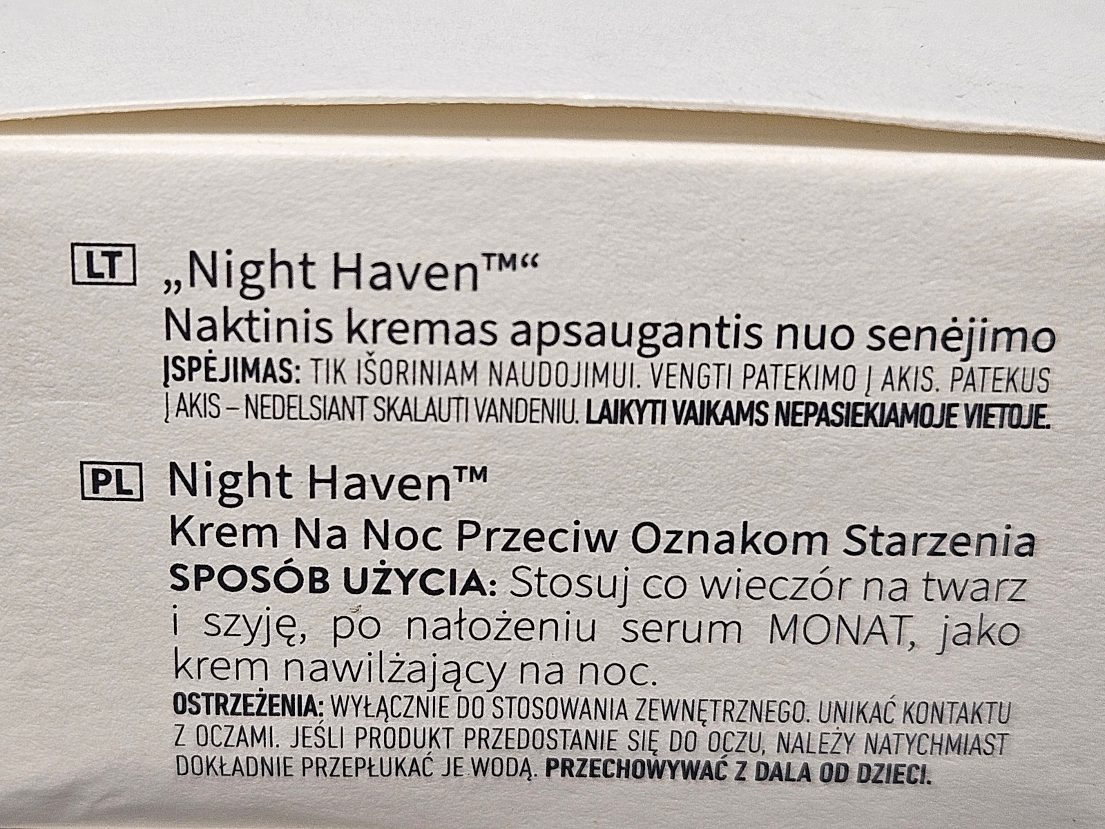 TRAVEL SIZE Monat Night Haven Overnight Age Control Cream 0.5 fl. oz – New