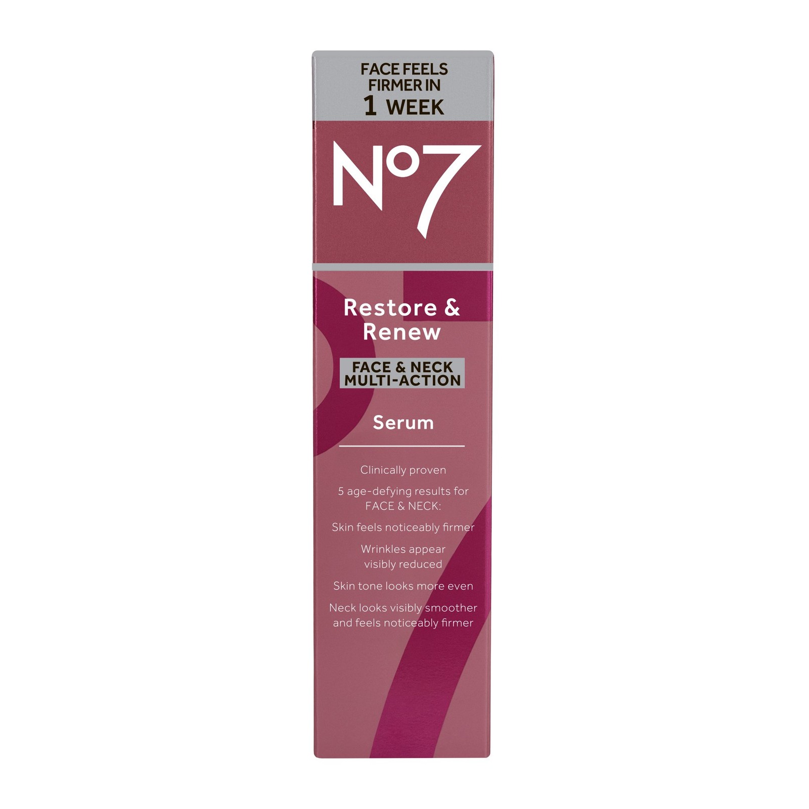 No7 Restore & Renew Face & Neck Multi Action Serum 1.69 fl oz / 50ml