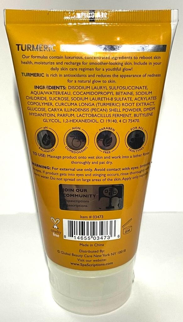 Spa scriptions TURMERIC ~ Exfoliating Facial Scrub * 5 oz