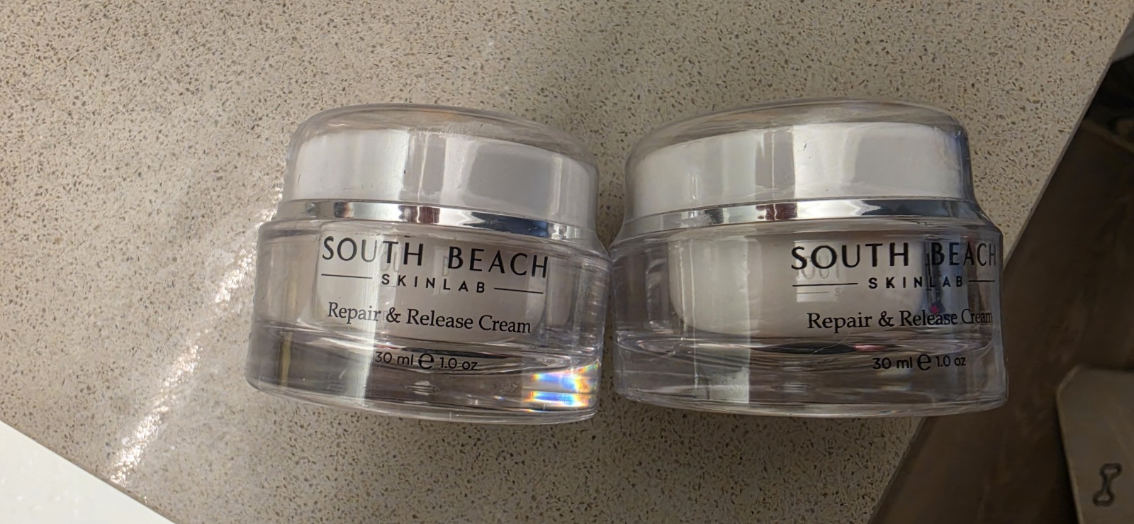 Lot Of Two South Beach Skinlab Repair & Release Cream 1 oz 30ml