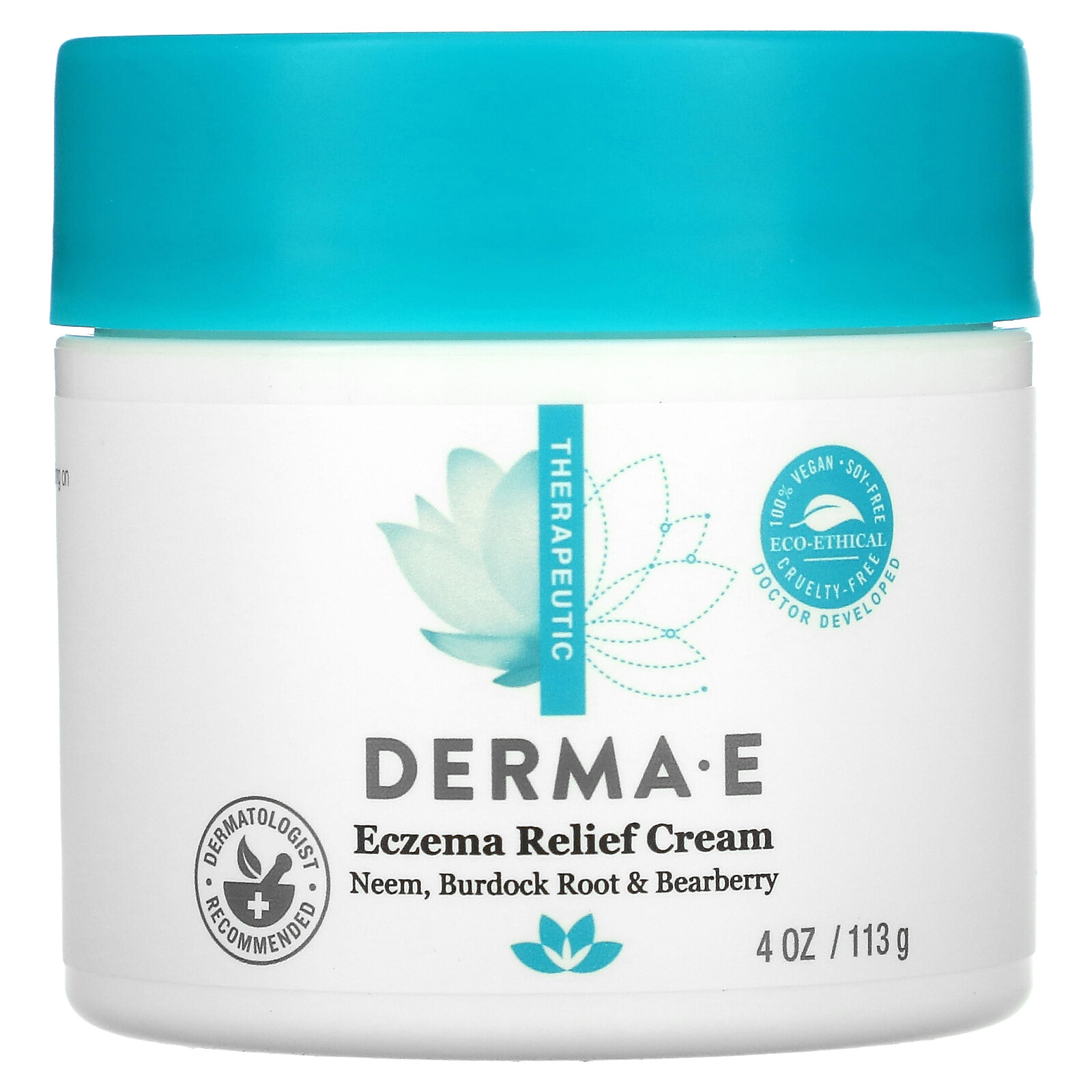 Derma E Psorzema Cream 4 oz 113 g Cruelty-Free, Gluten-Free, Hypoallergenic, No