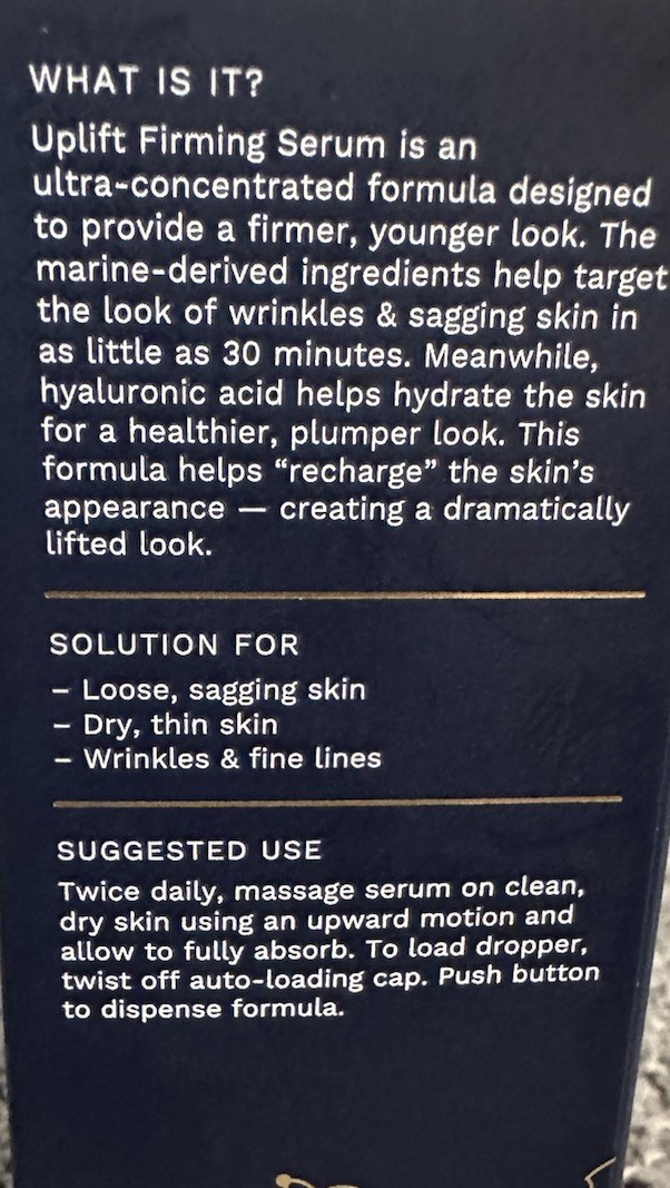 City Beauty Uplift Firming Serum, Skin-Lifting Treatment With Goji Peptides