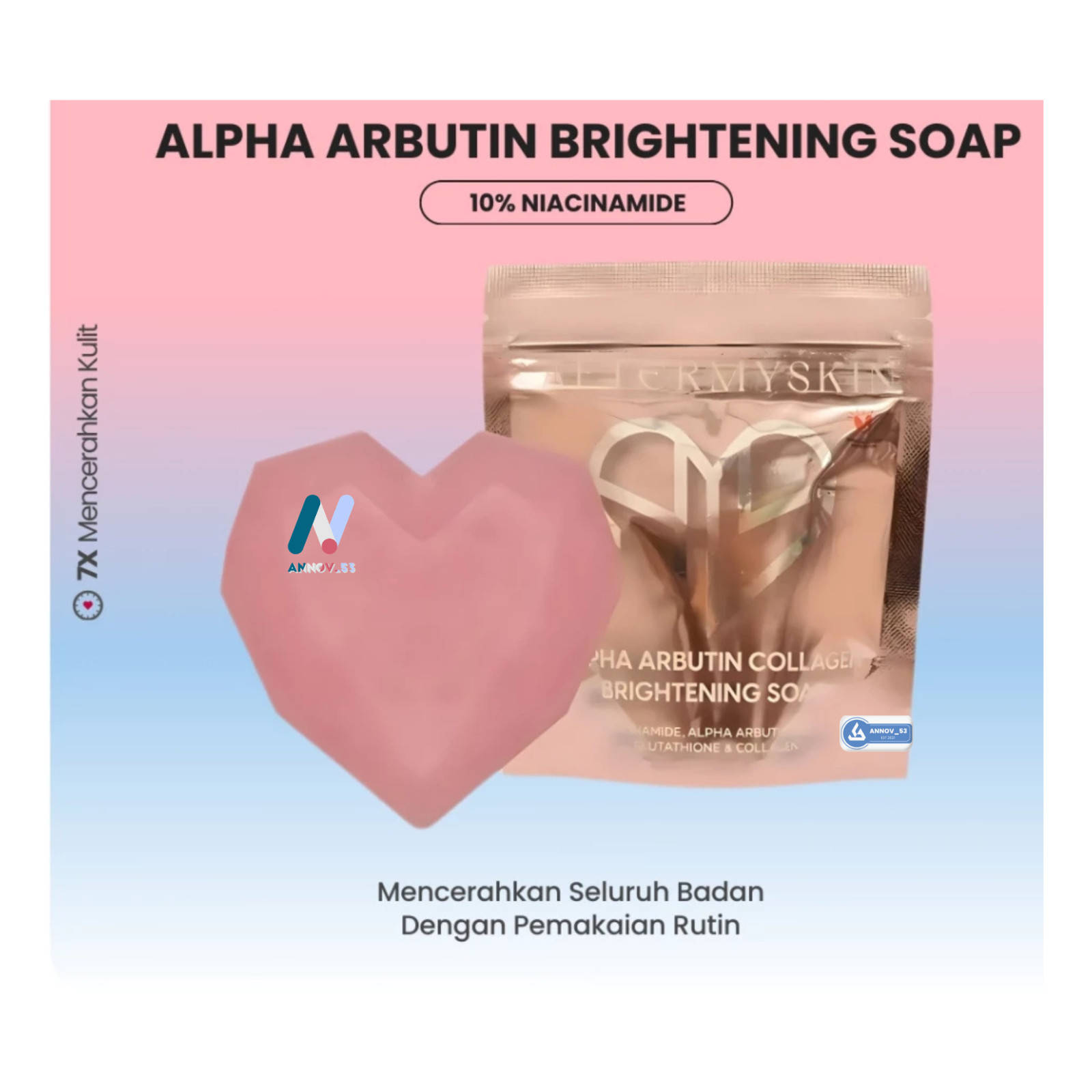 AFTERMYSKIN Body Soap Evens Skin Tone Dull Skin Soft Smooth Moisturized 45g