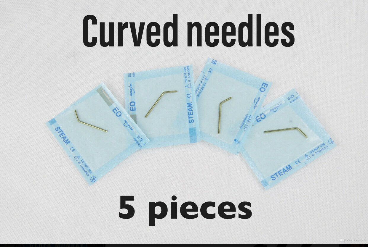 Disposable 5 Pieces Copper Curved Bent Cartrdiges Fit for Plamere Plasma Pen US