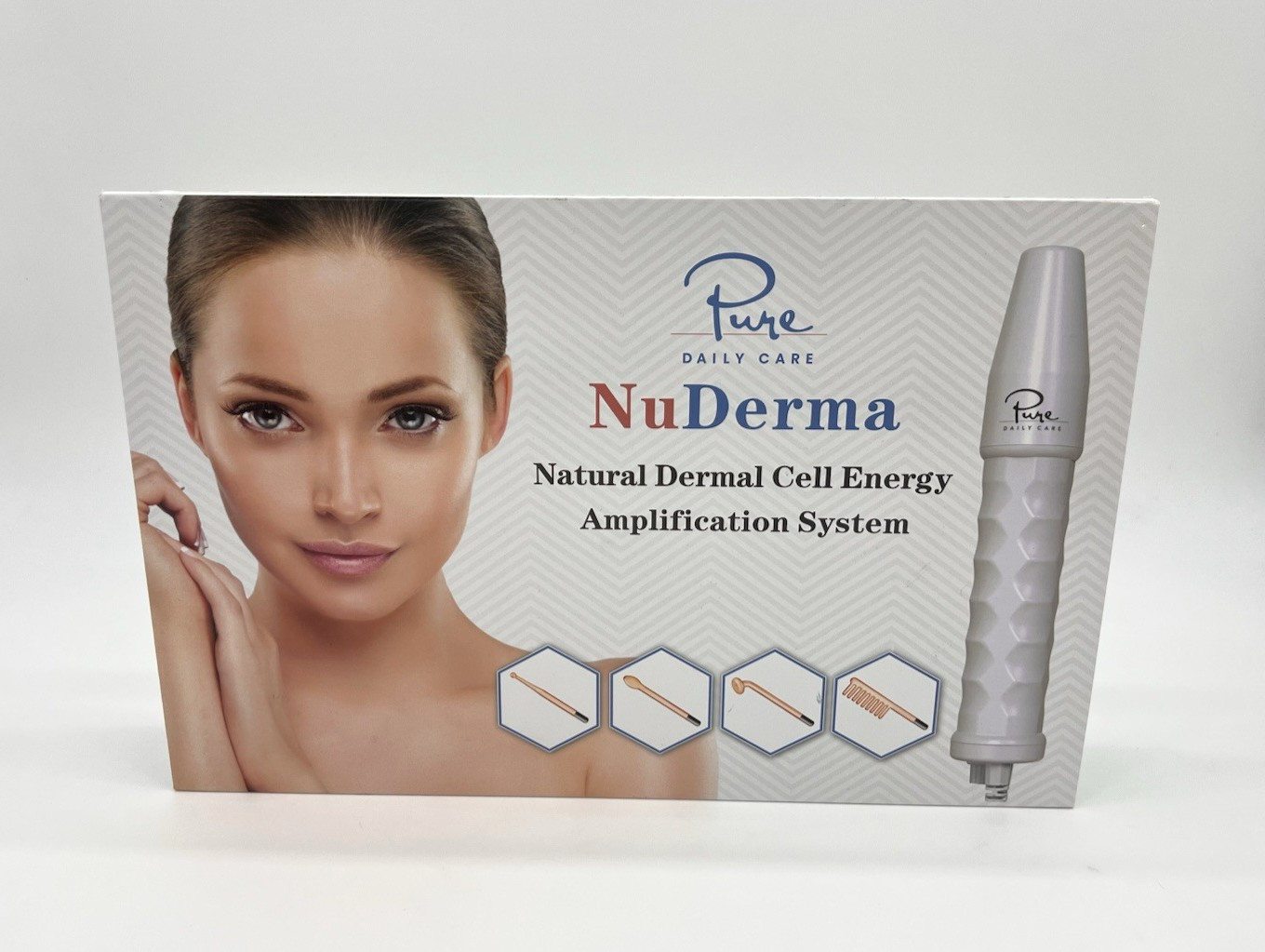 Pure Daily Care NuDerma Handheld Skin Therapy Wand Machine Anti-Aging