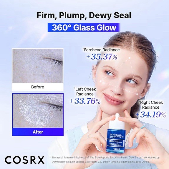 COSRX Blue Peptide Bakuchiol Plump Glow Serum 1.69oz Anti-Aging Exp 02/2029 NIB