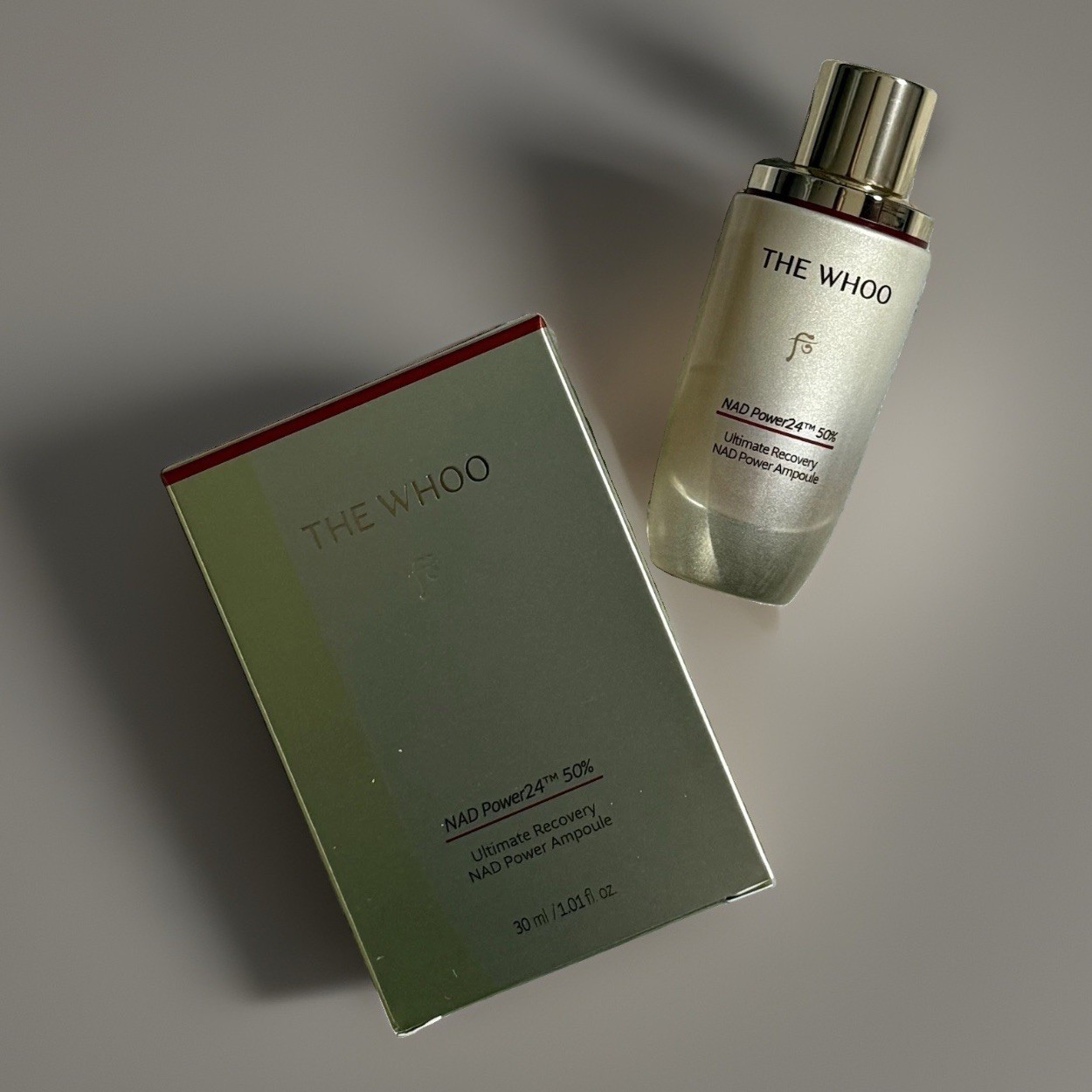 BNIB THE WHOO Ultimate Recovery NAD Power Ampoule Luxury KBeauty 1 oz
